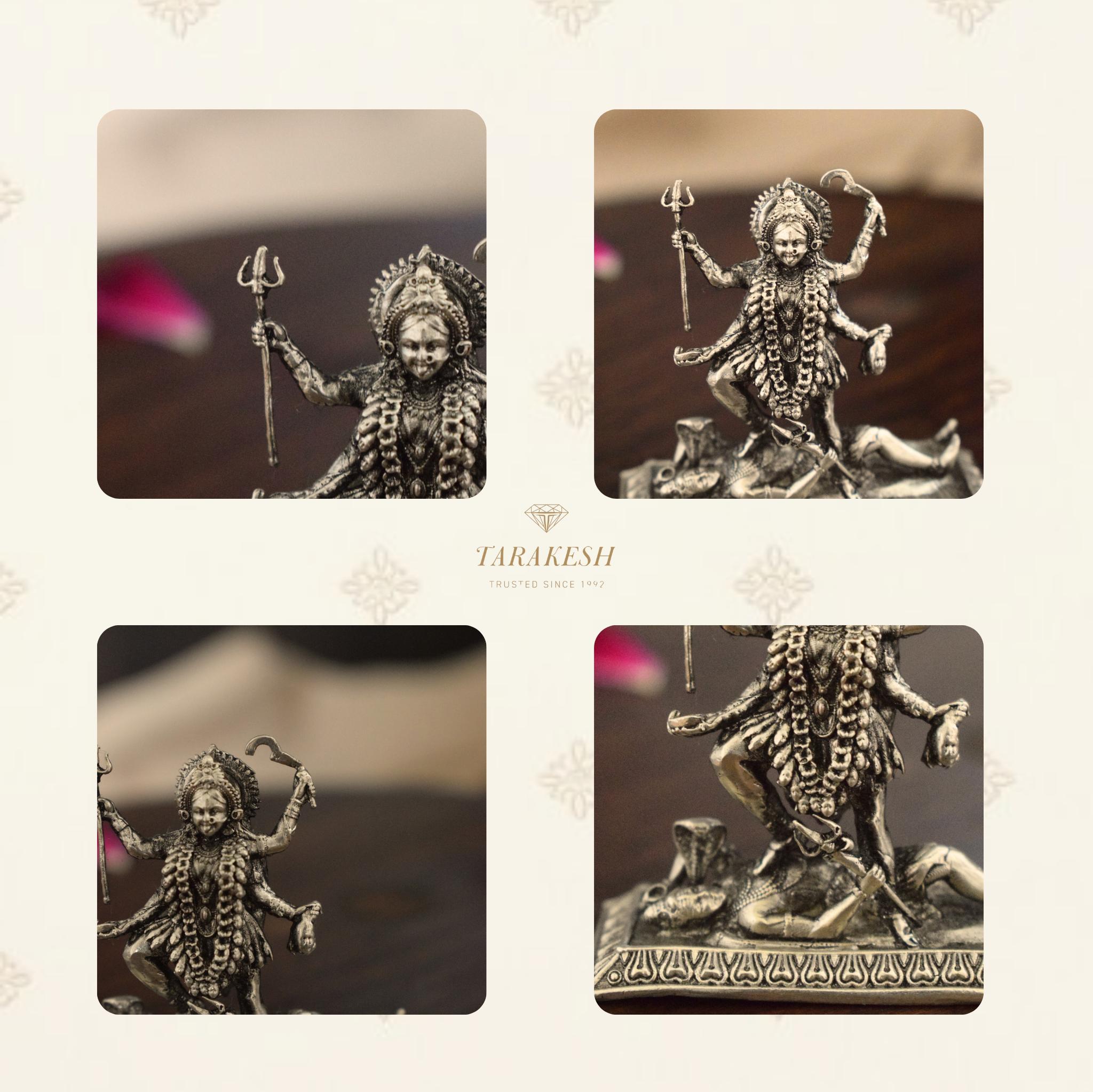 Kali Pure Silver Idol: Mahakali Edition