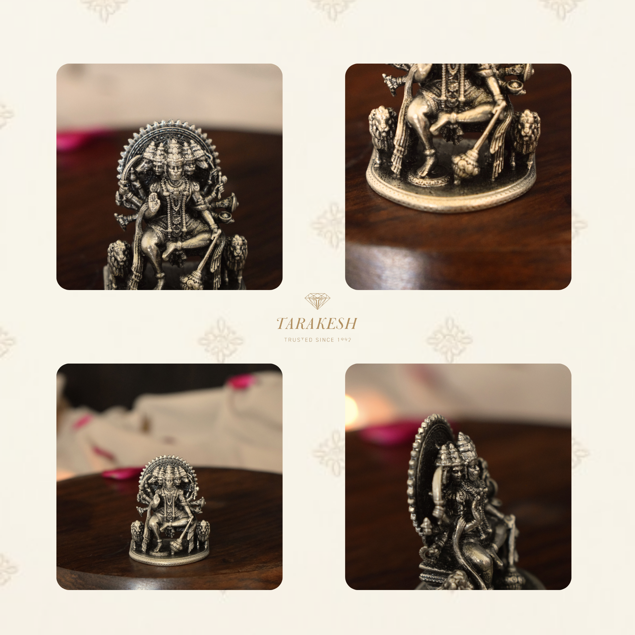 Hanuman Pure Silver Idol: Anjaneya Edition