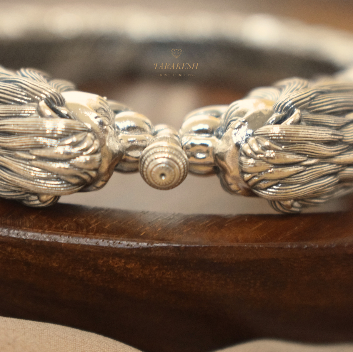 Lion Bracelet Pure Silver: Rudra Edition