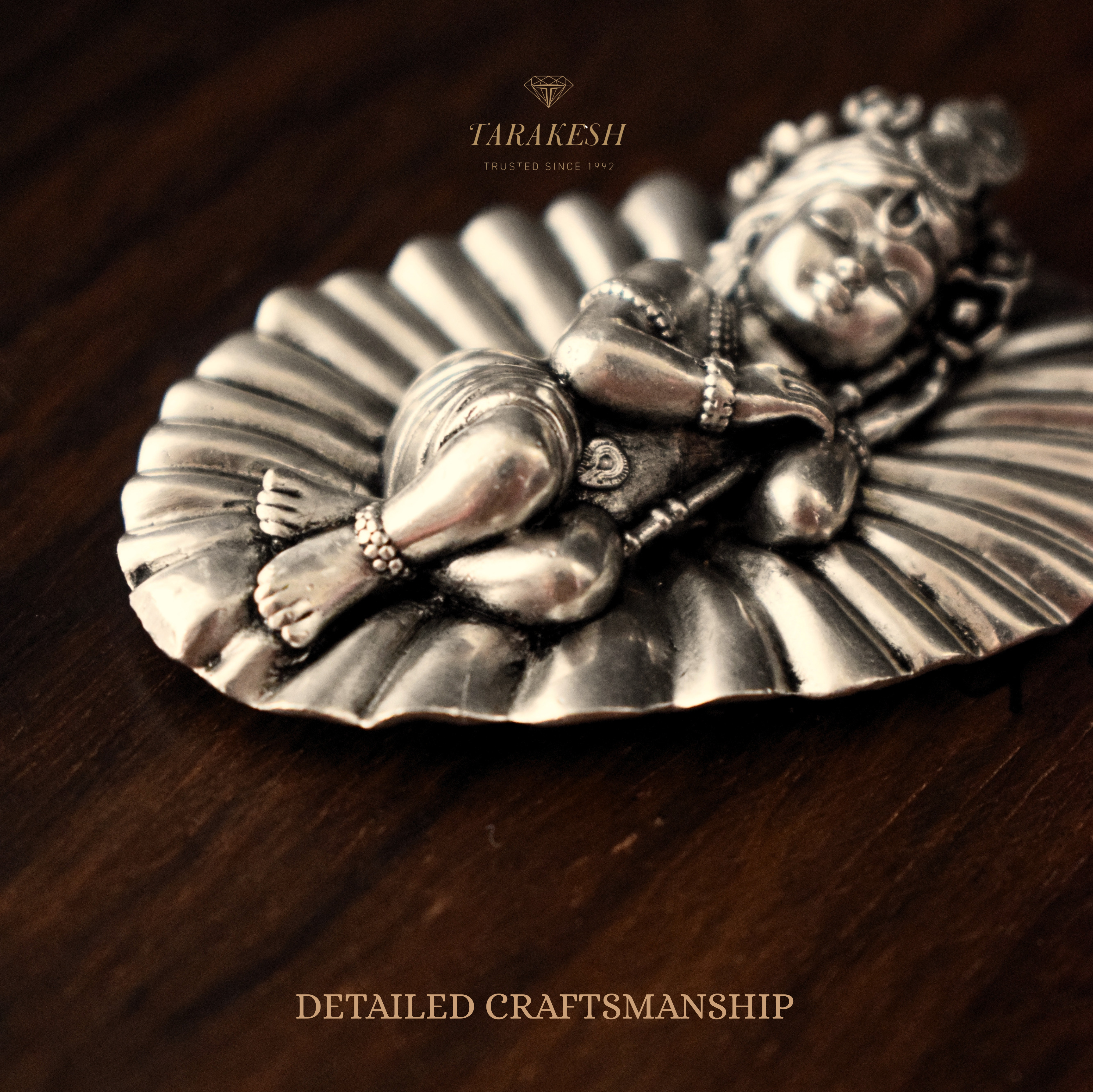 Krishna Pure Silver Idol: Kanha Edition