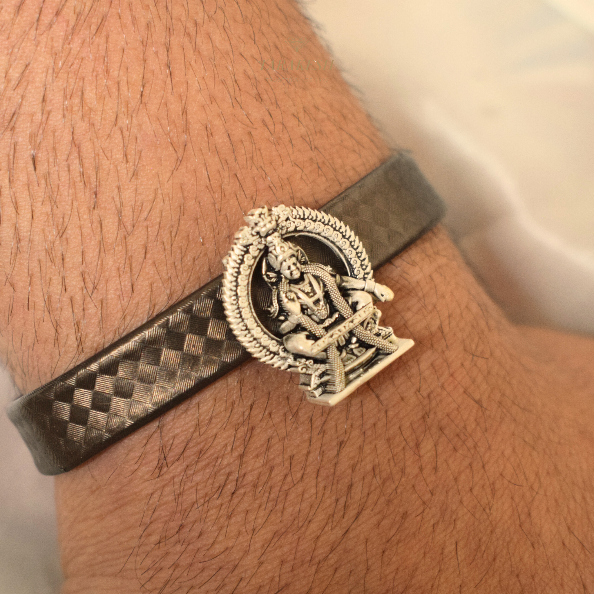 Ayyappa Pure Silver Bracelet: Manikandan Edition