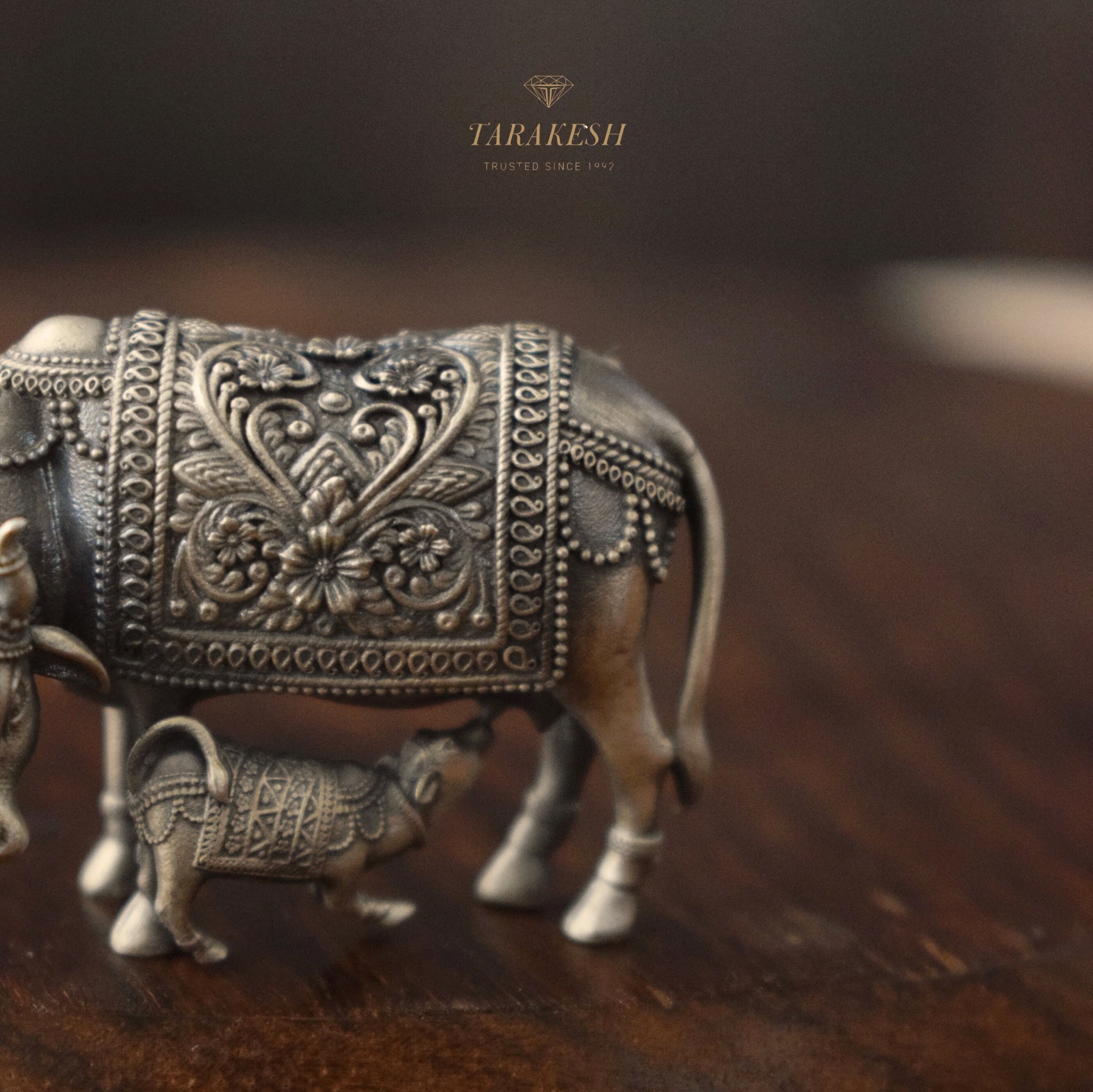 Cow Pure Silver Brooch : Kamdhenu Edition