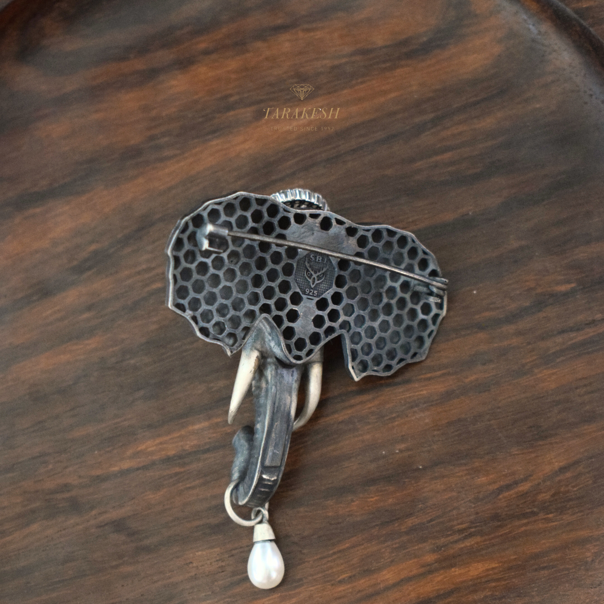 Elephant Pure Silver Brooch