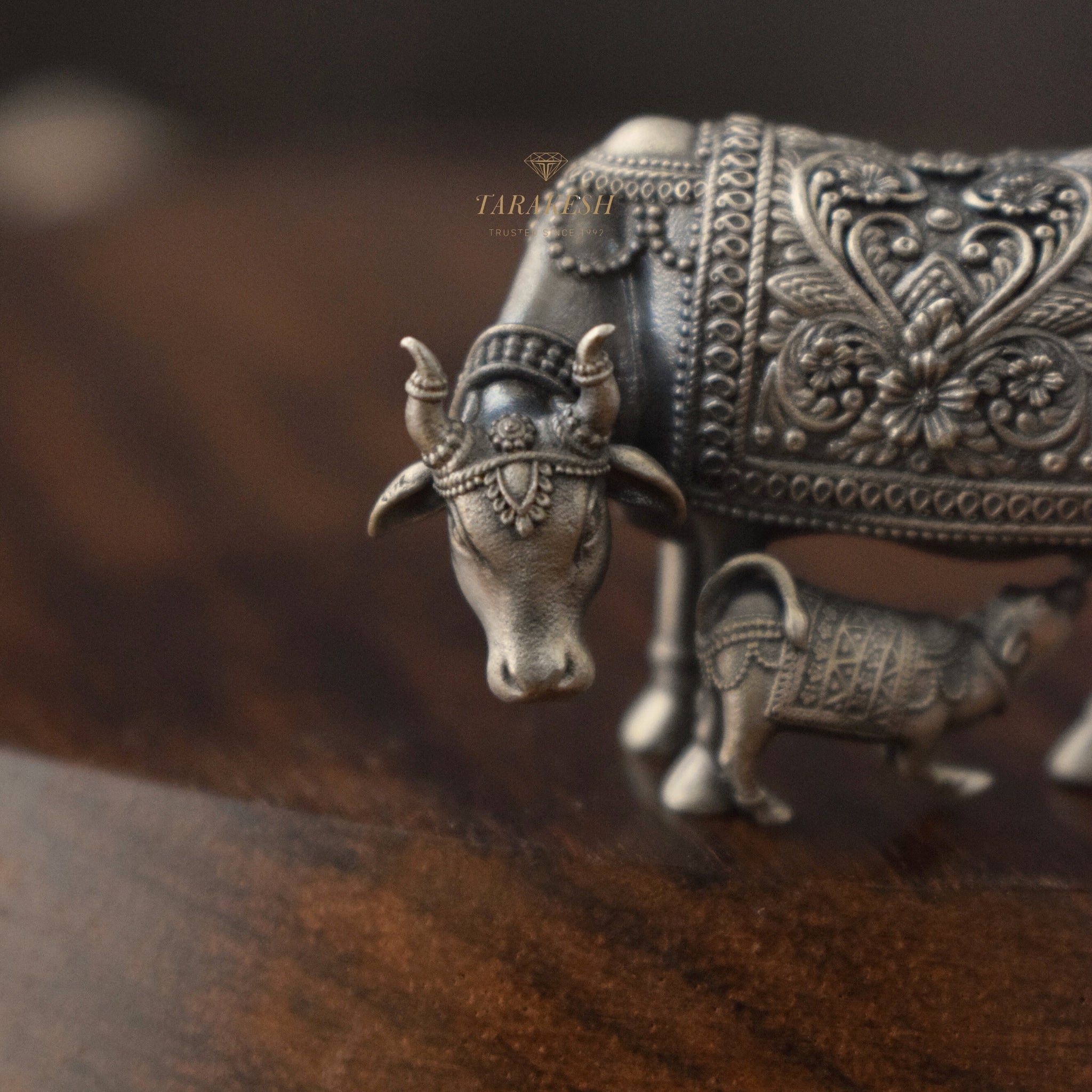 Cow Pure Silver Brooch : Kamdhenu Edition