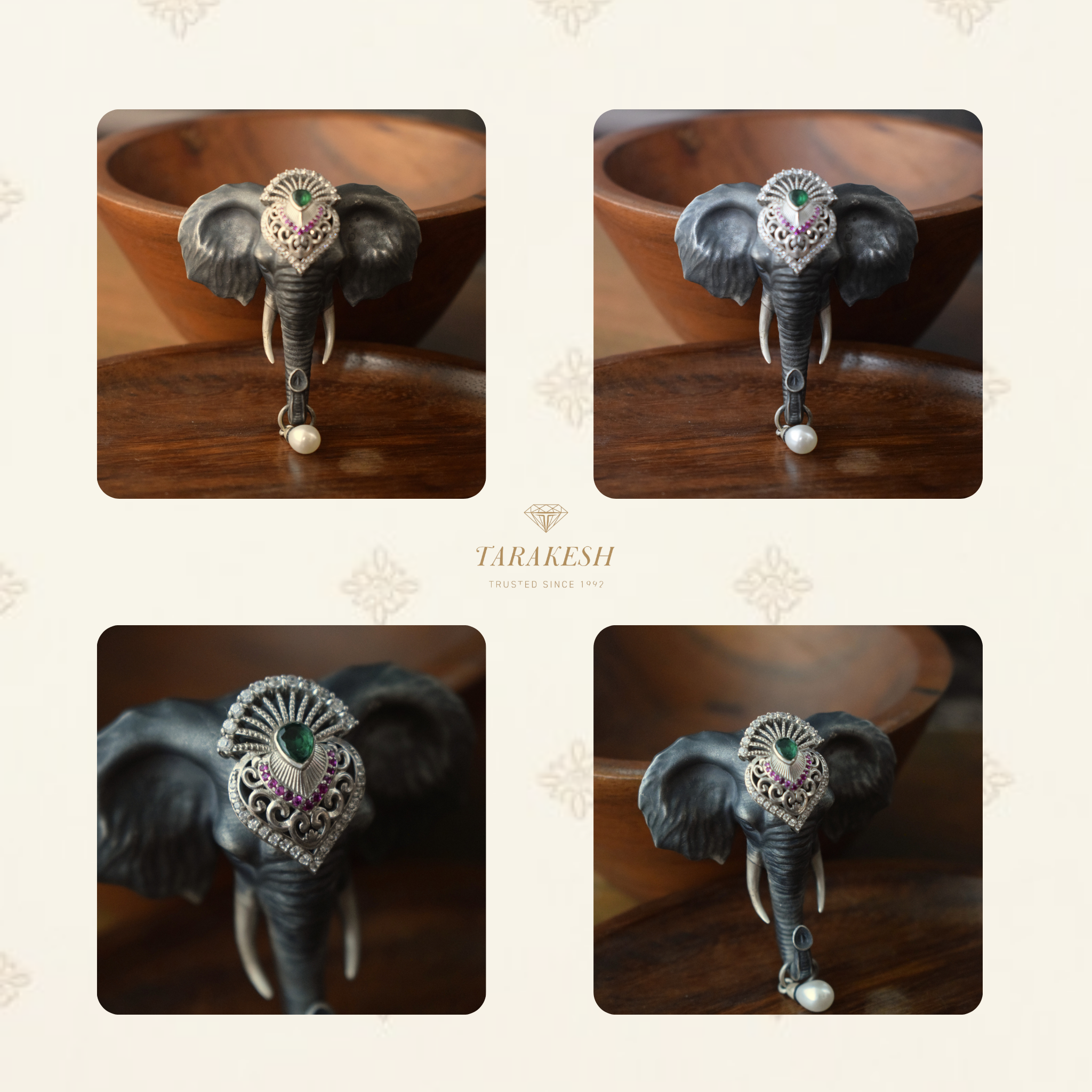 Elephant Pure Silver Brooch