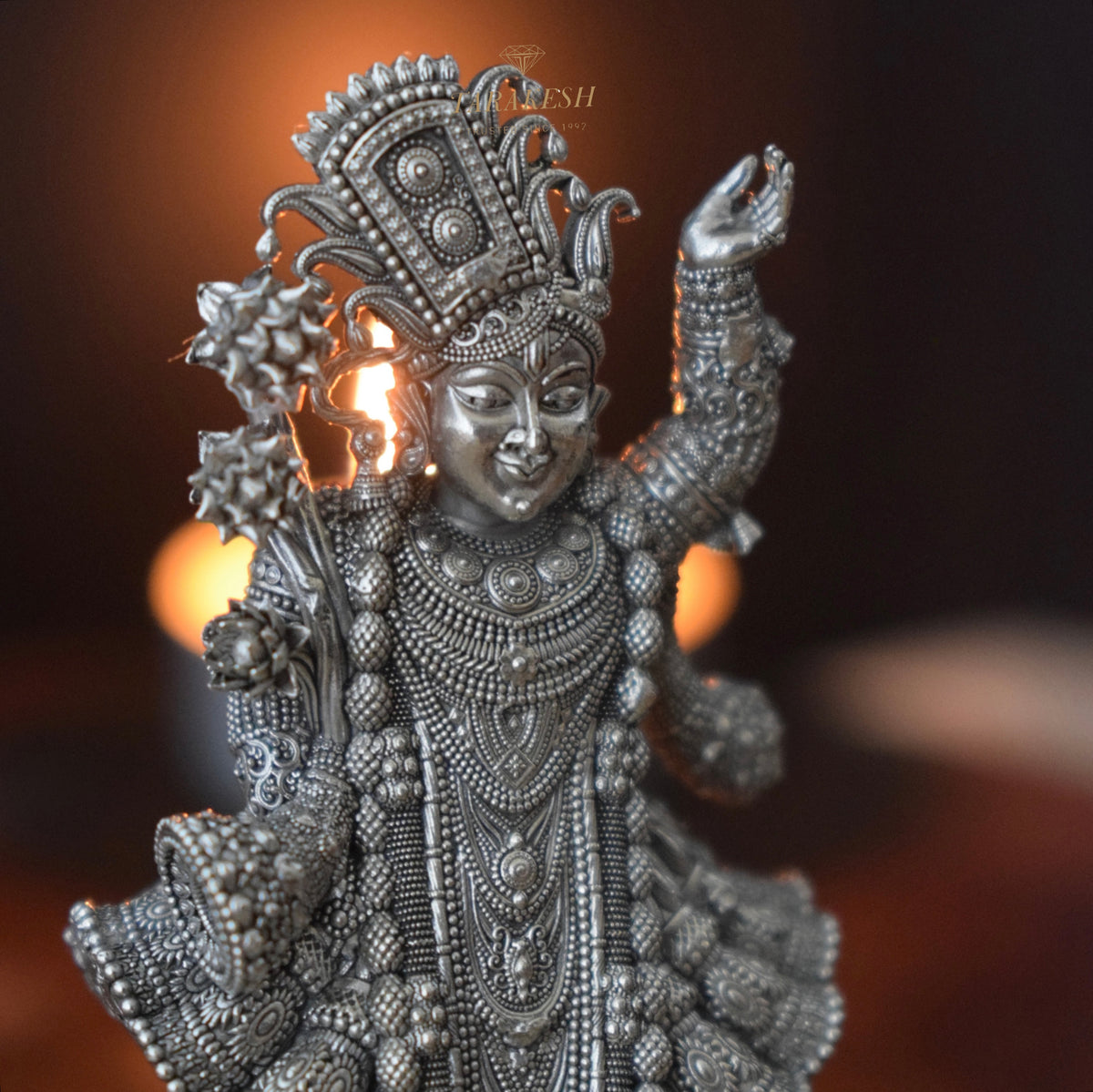 Shreenath Ji Pure Silver Idol