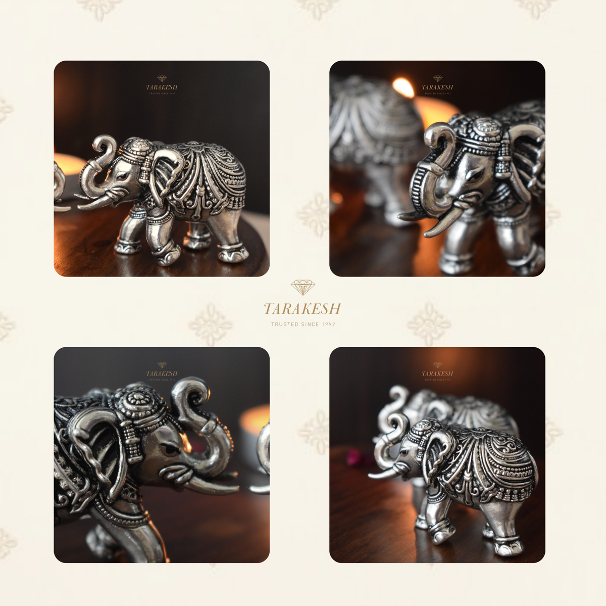 Elephant Pure Silver Idol
