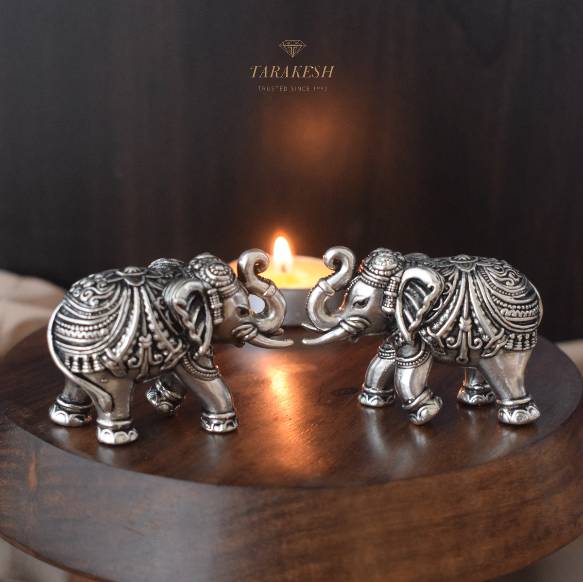 Elephant Pure Silver Idol