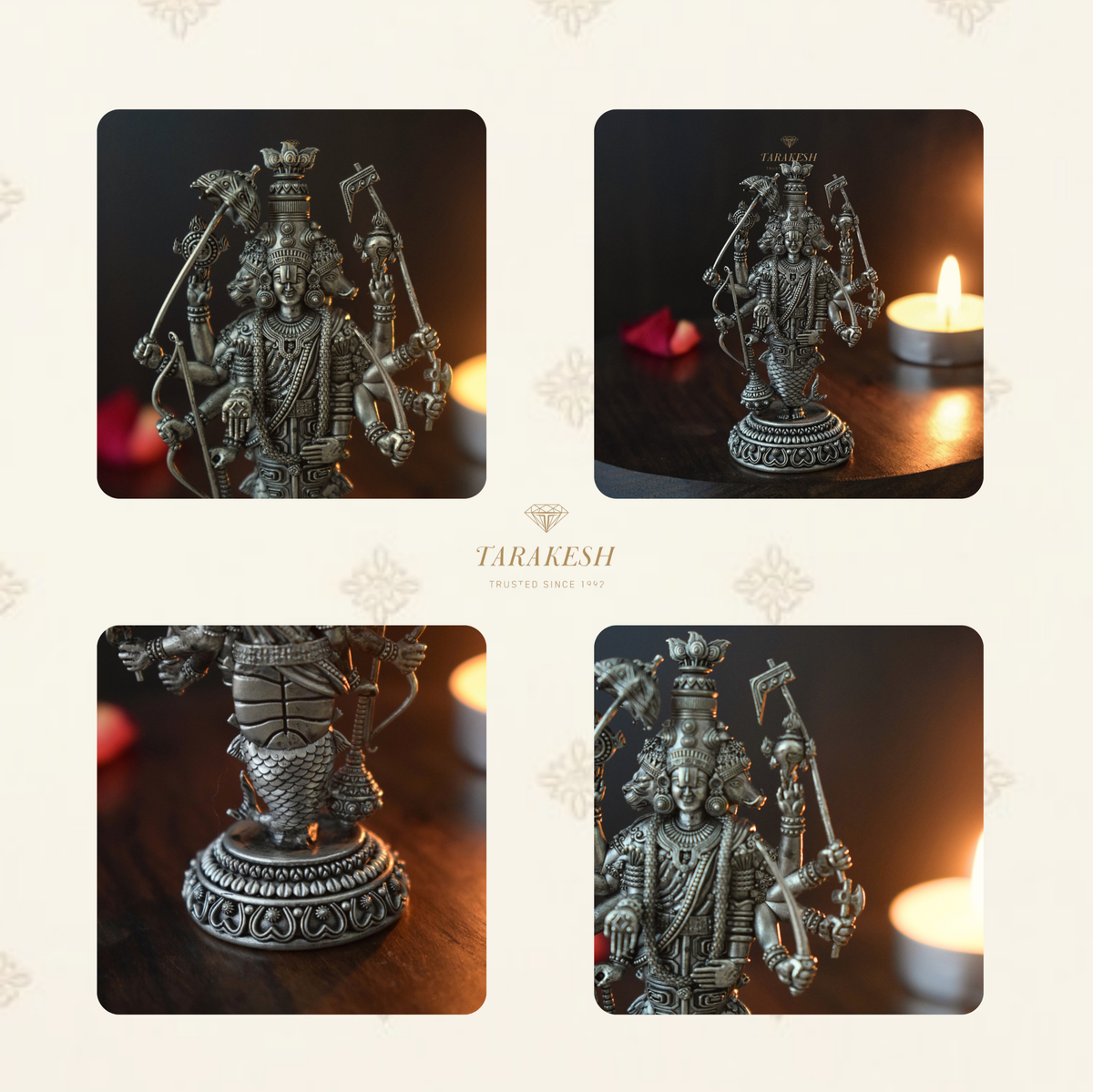 Vishnu Pure Silver Idol: Vaikuntha Special