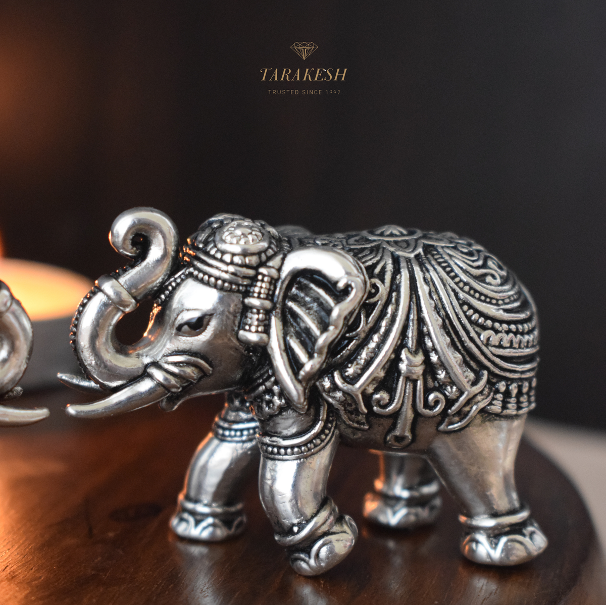 Elephant Pure Silver Idol
