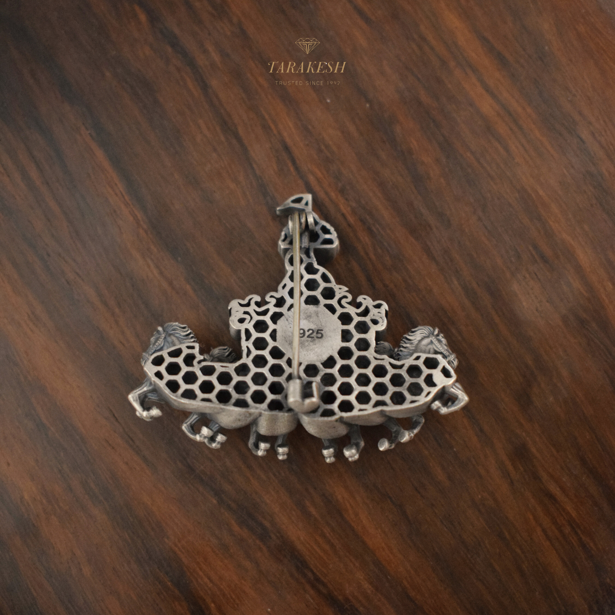 Pure Silver Krishna Brooch