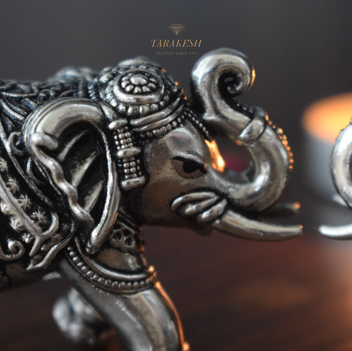 Elephant Pure Silver Idol