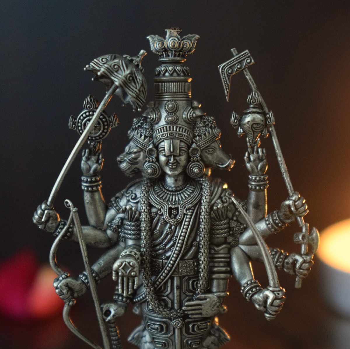 Vishnu Pure Silver Idol: Vaikuntha Special
