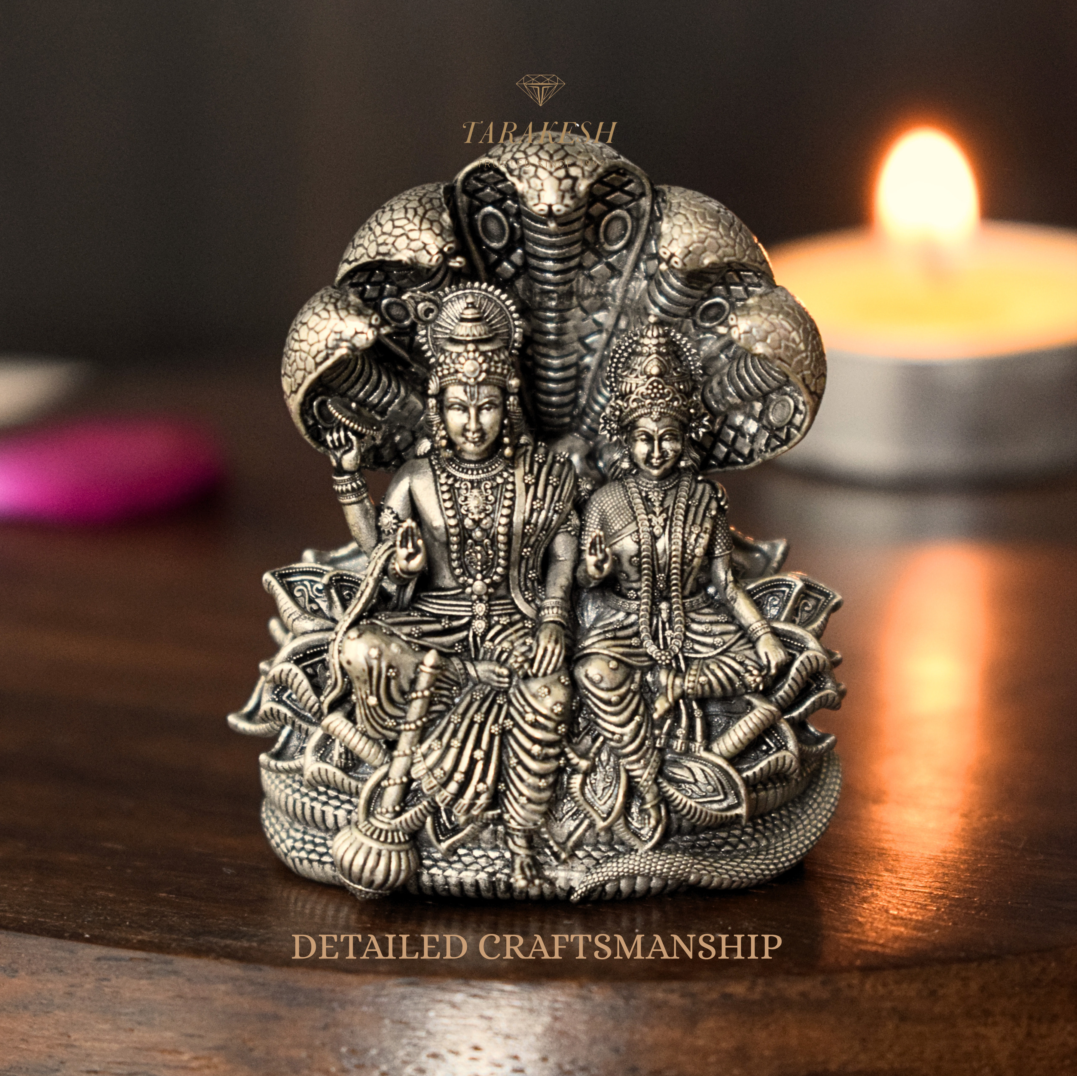 Laxmi Narayan Pure Silver Idol