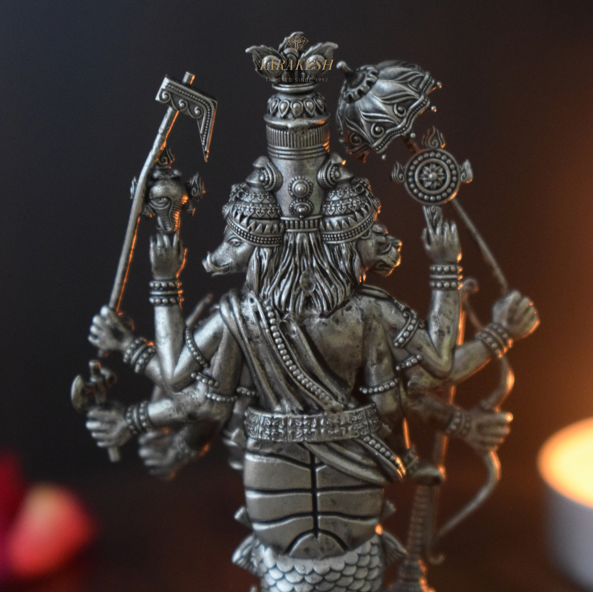 Vishnu Pure Silver Idol: Vaikuntha Special