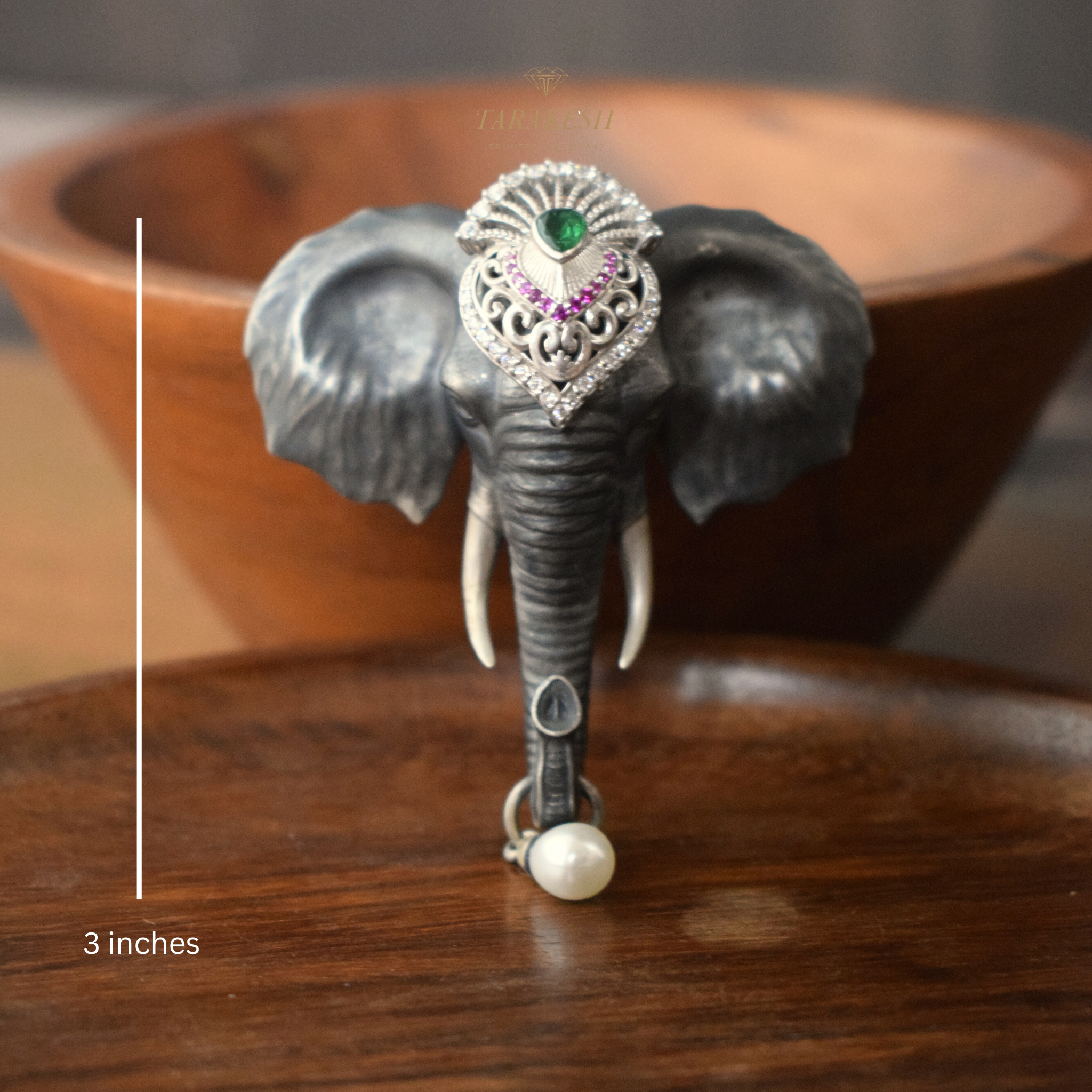 Elephant Pure Silver Brooch