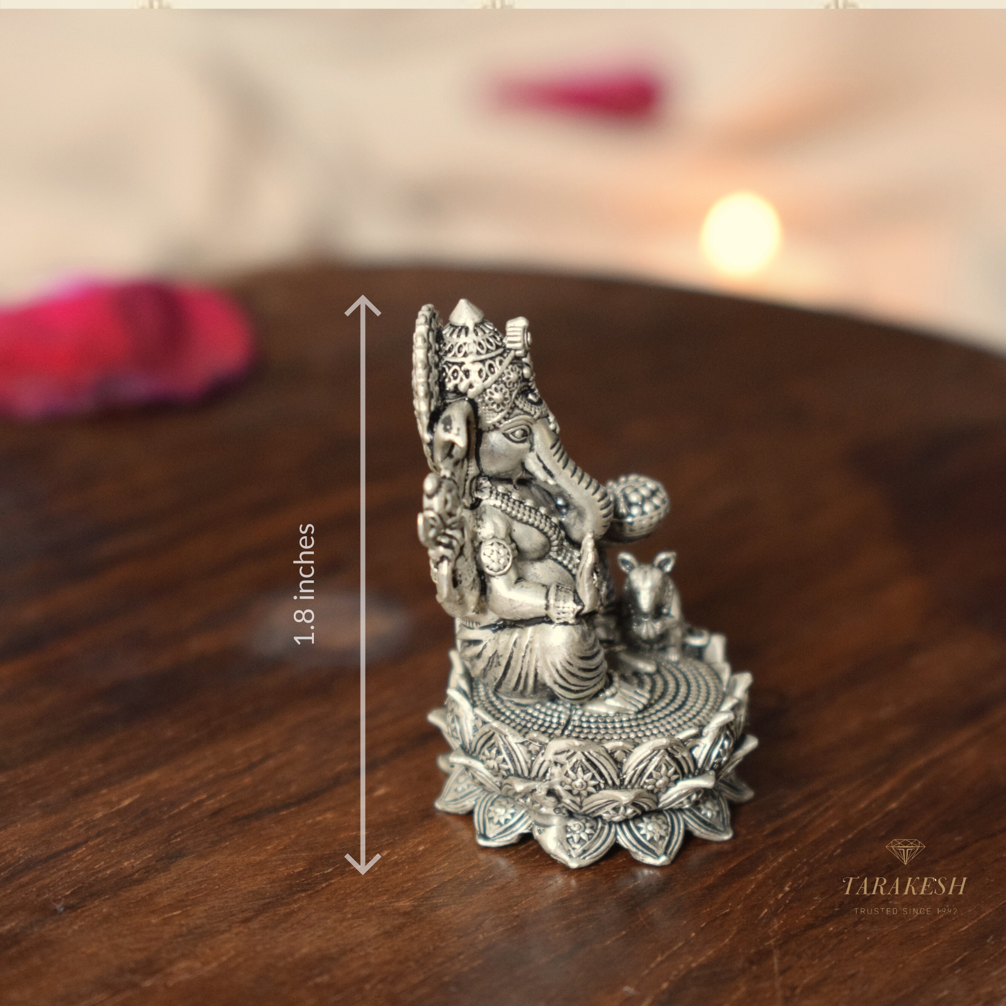 Ganesha Pure Silver Idol: Vinayaka Edition