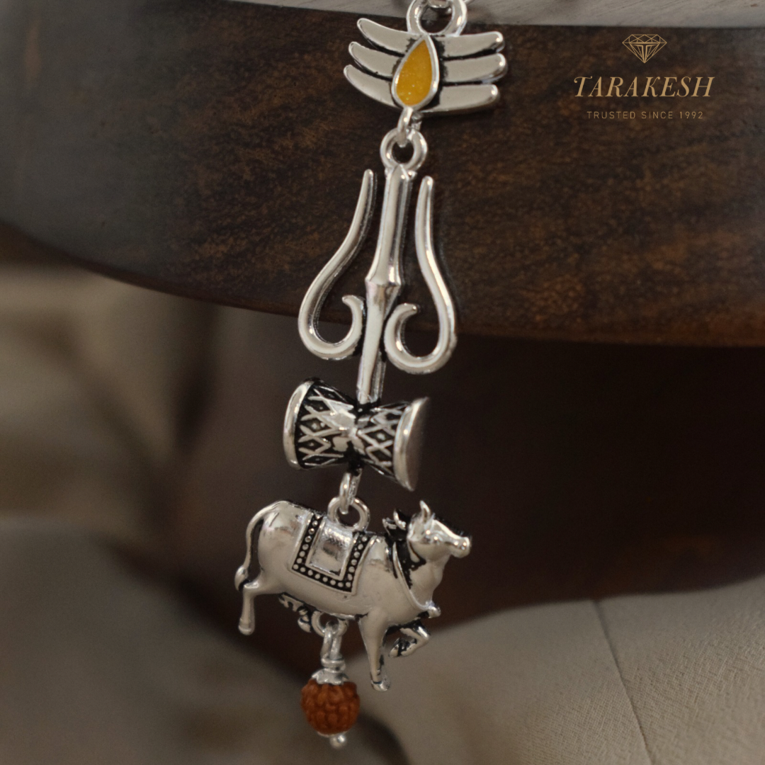 Shiva Pure Silver Pendant: Nandi Edition