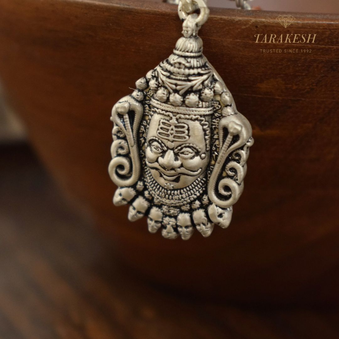 Shiva Pure Silver Pendant: Mahakaal Edition