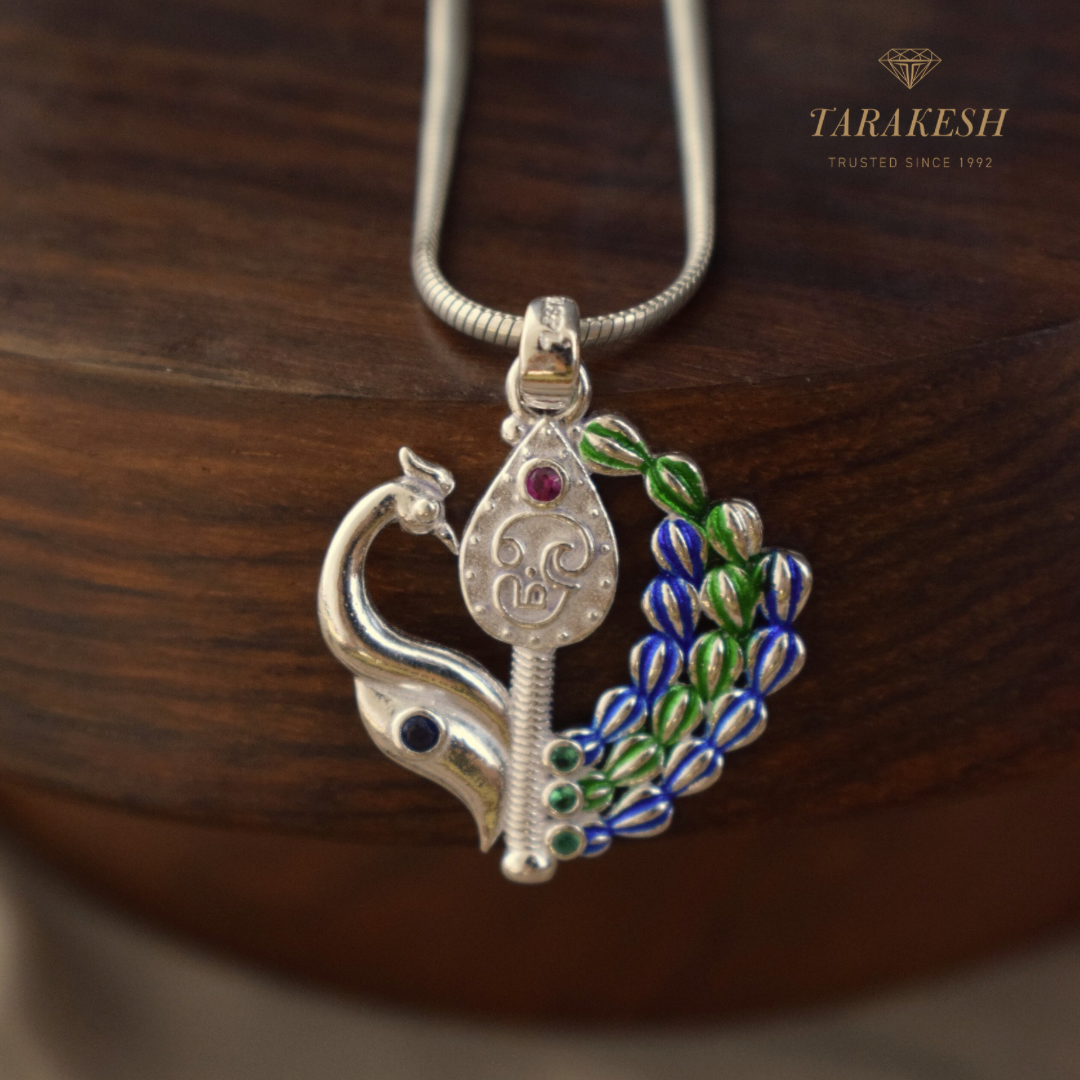 Murugan Pure Silver Pendant – Thirupparankundram Edition