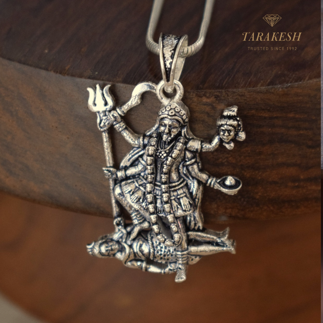 Pure Silver Maa Kali Pendent