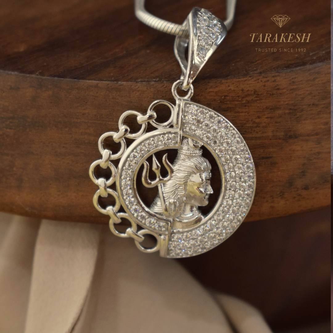 Shiva Pure Silver Pendant: Bhola Edition