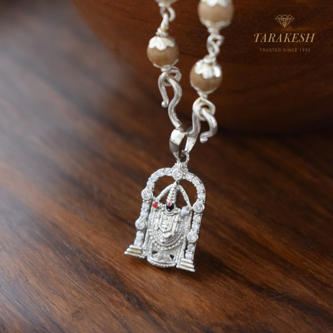 Tirupati Dimond Pure Silver Pendant