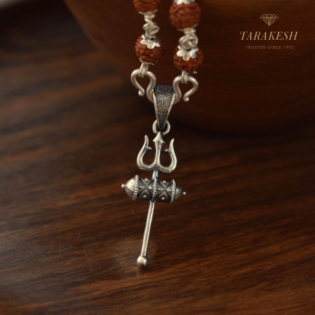 Shiva Pure Silver Pendant: Trishakt Edition