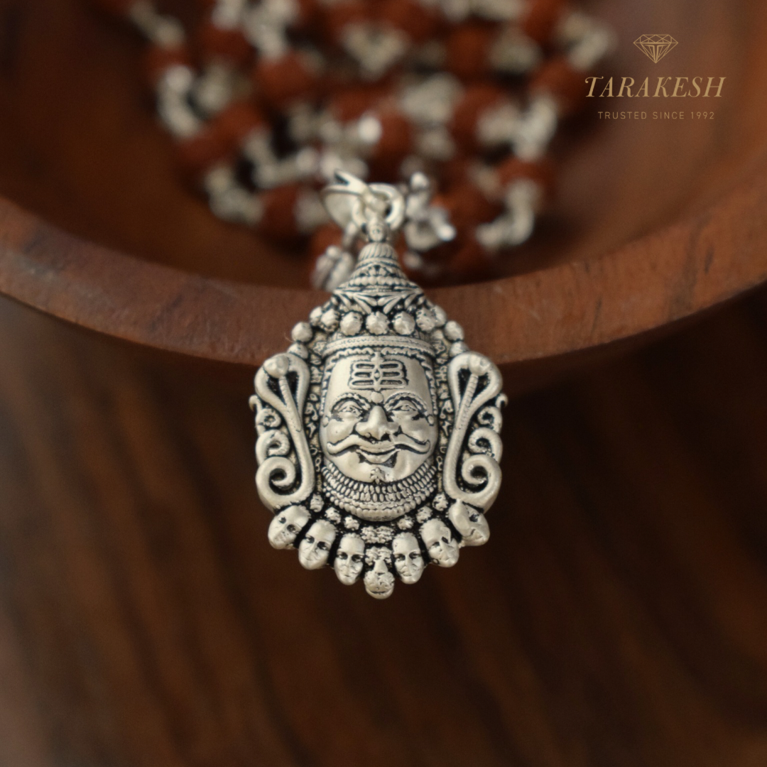 Shiva Pure Silver Pendant: Mahakaal Edition