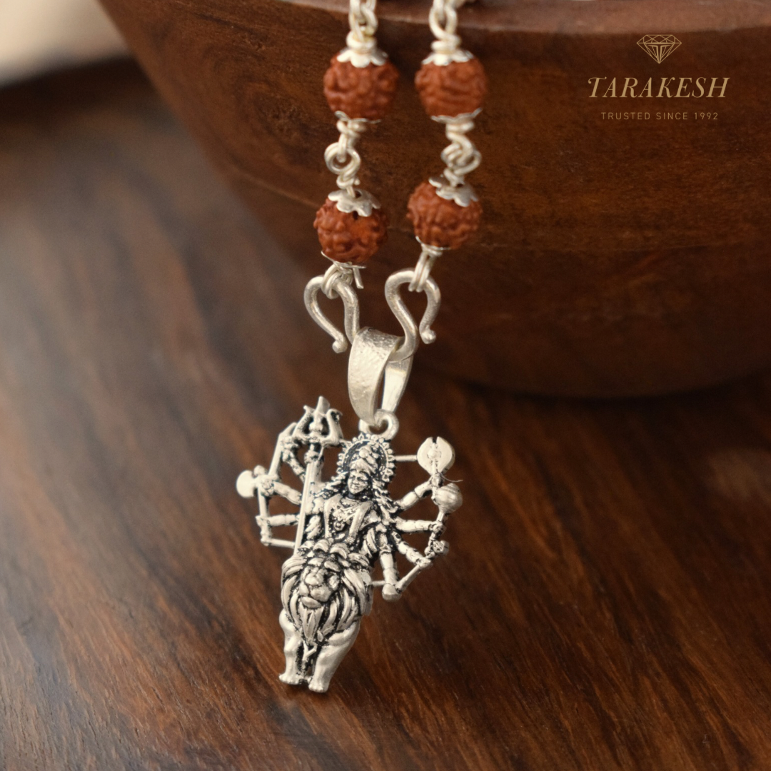 Maa Pure Silver Pendant: Ambika Edition
