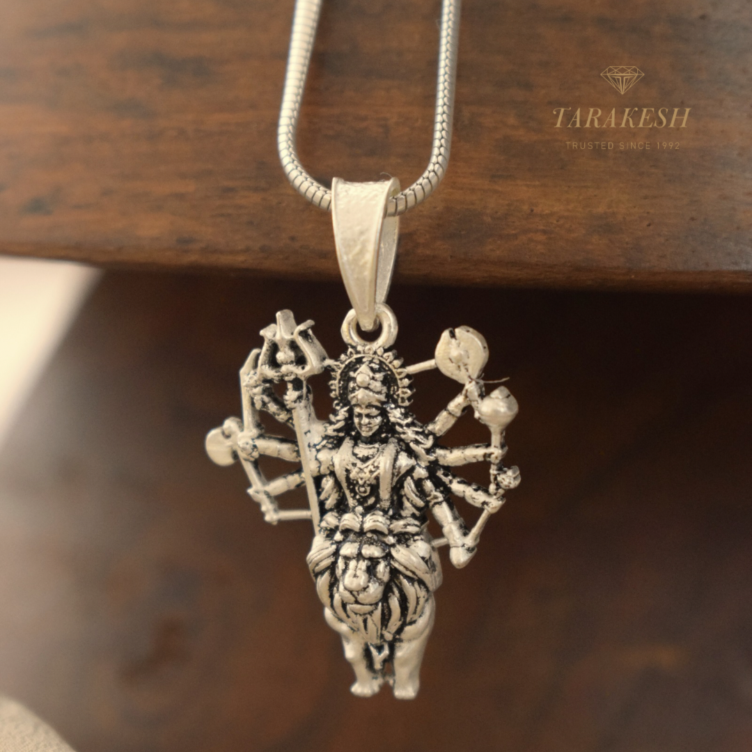 Maa Pure Silver Pendant: Ambika Edition