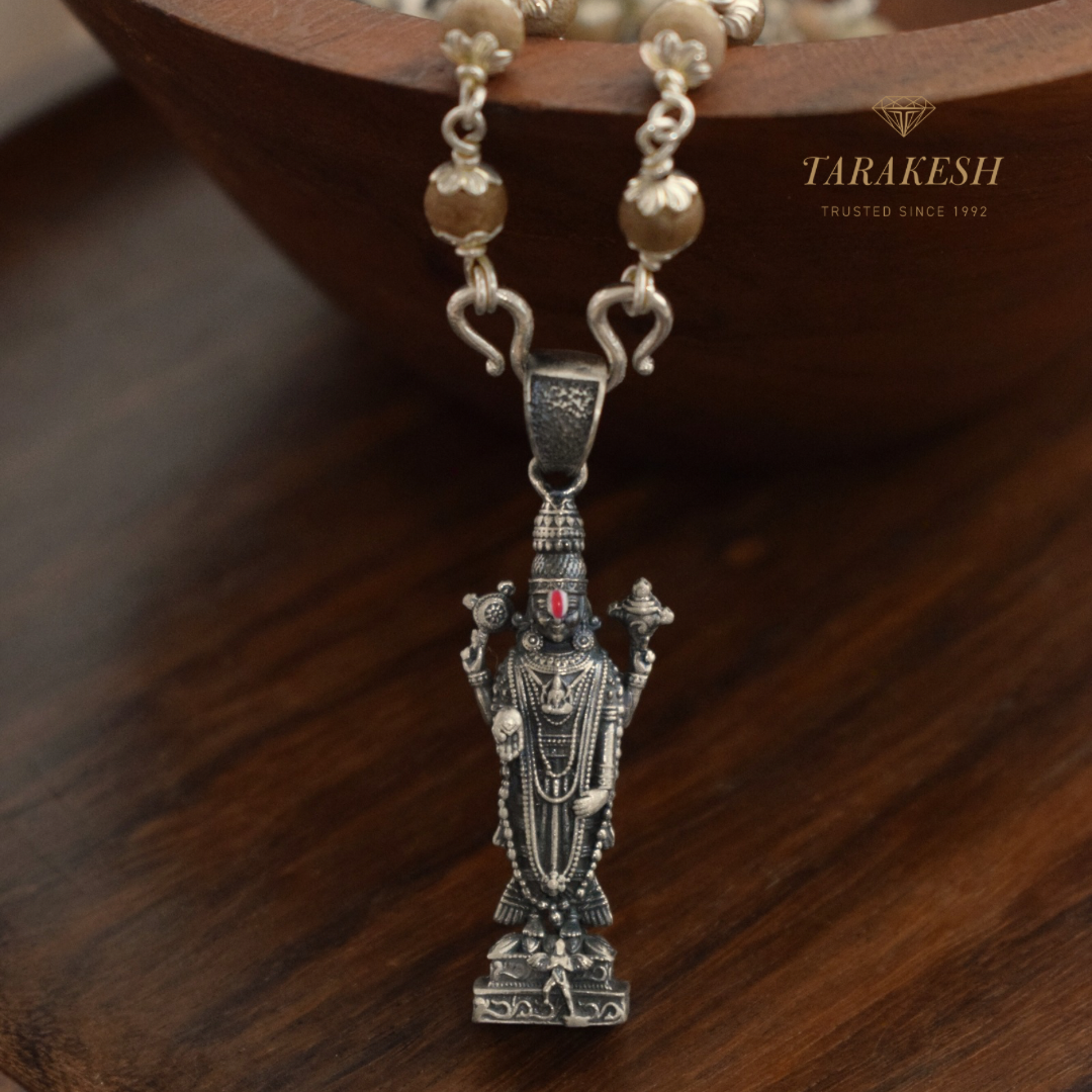 Venkateshwara Pure Silver Pendant: Govinda Edition
