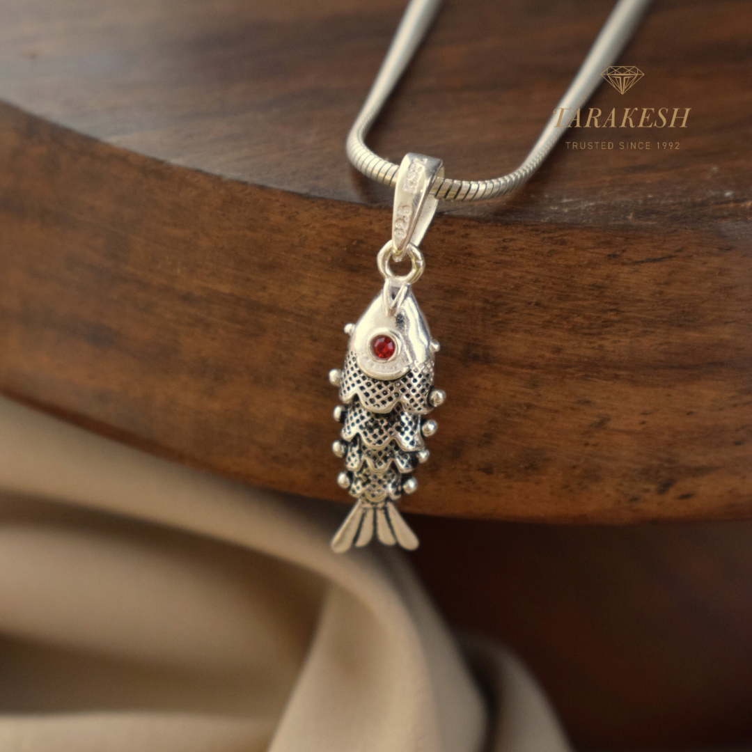 Fish Pure Silver Pendant – Matsya Edition