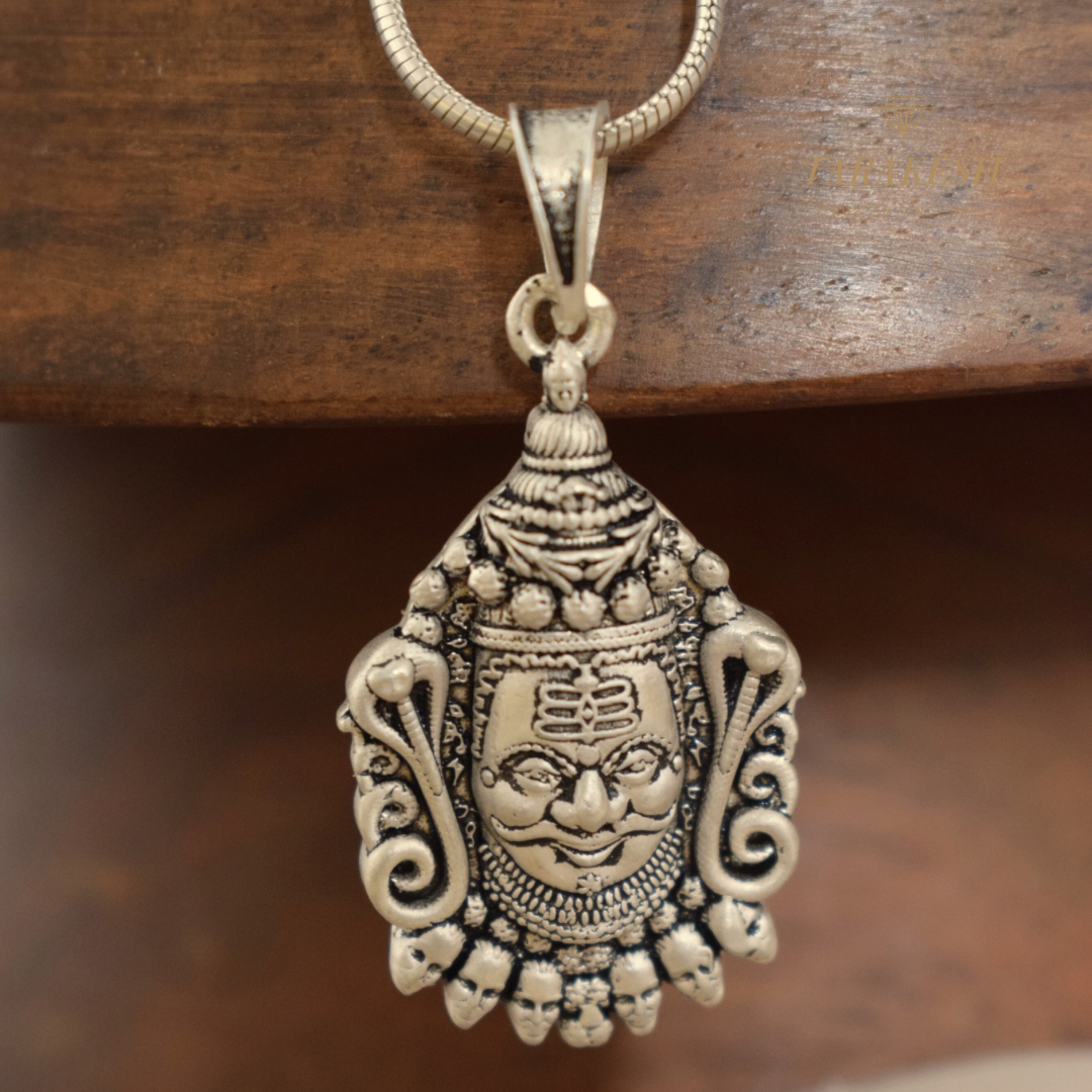 Shiva Pure Silver Pendant: Mahakaal Edition