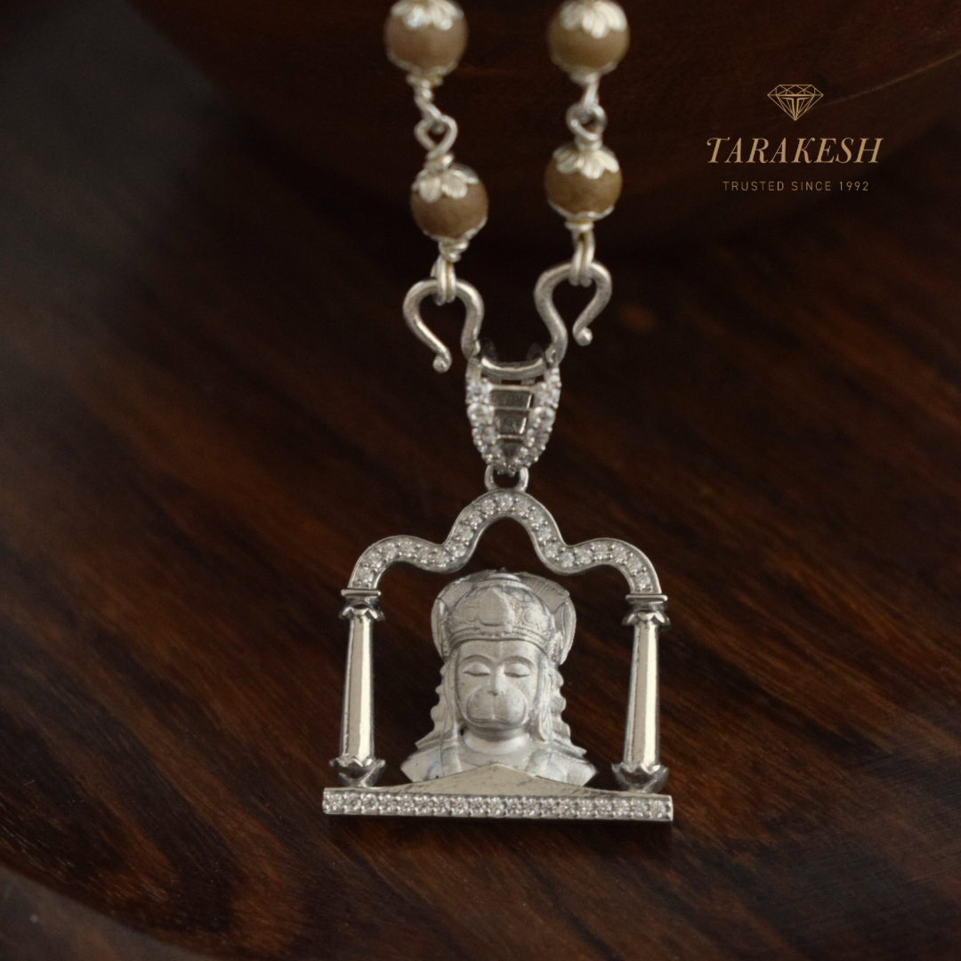 Hanuman Pure Silver Pendant: Anjaneya Edition