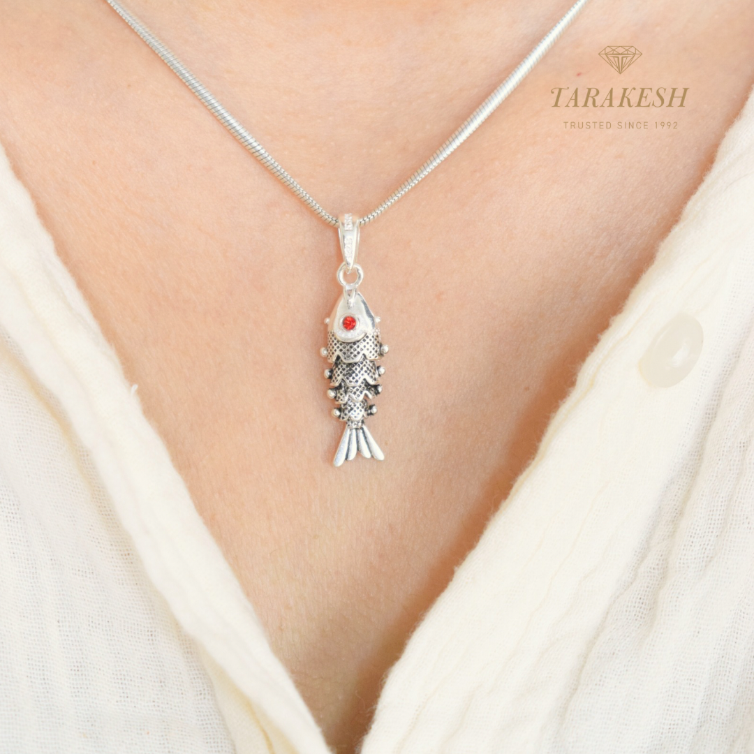 Fish Pure Silver Pendant – Matsya Edition