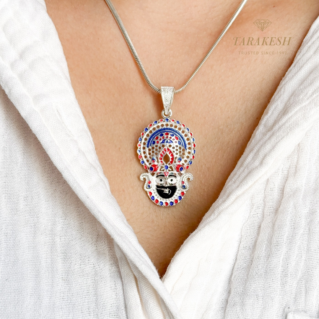 Pure Silver Khatu Shyam Pendant