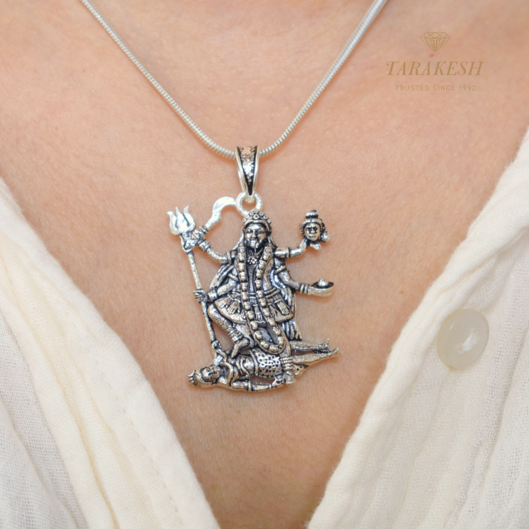 Pure Silver Maa Kali Pendent