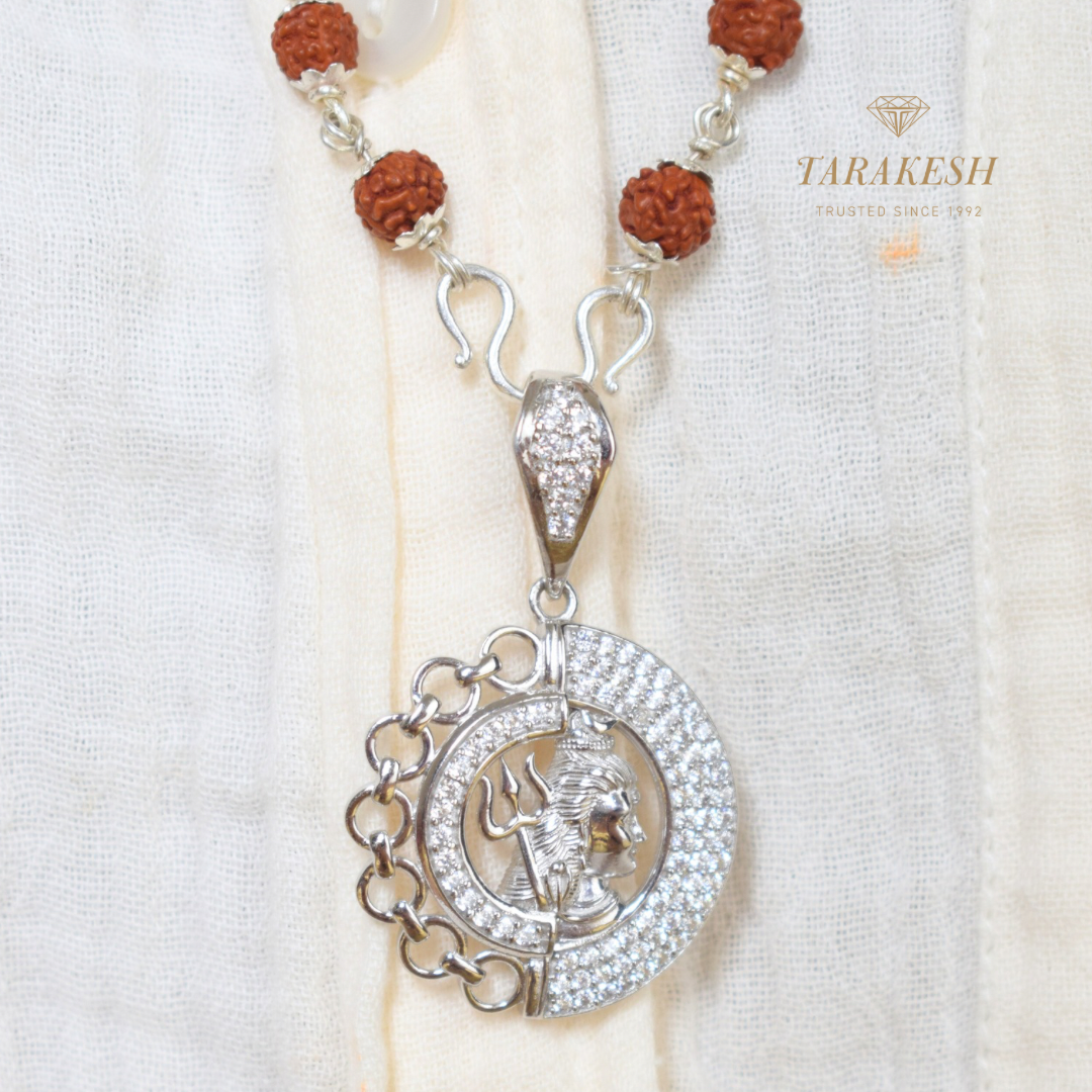 Shiva Pure Silver Pendant: Bhola Edition