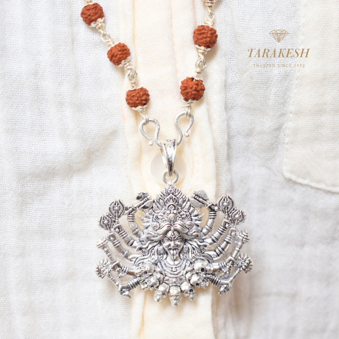 Pure Silver Maa Kali Pendent: Craftsman Special Edition