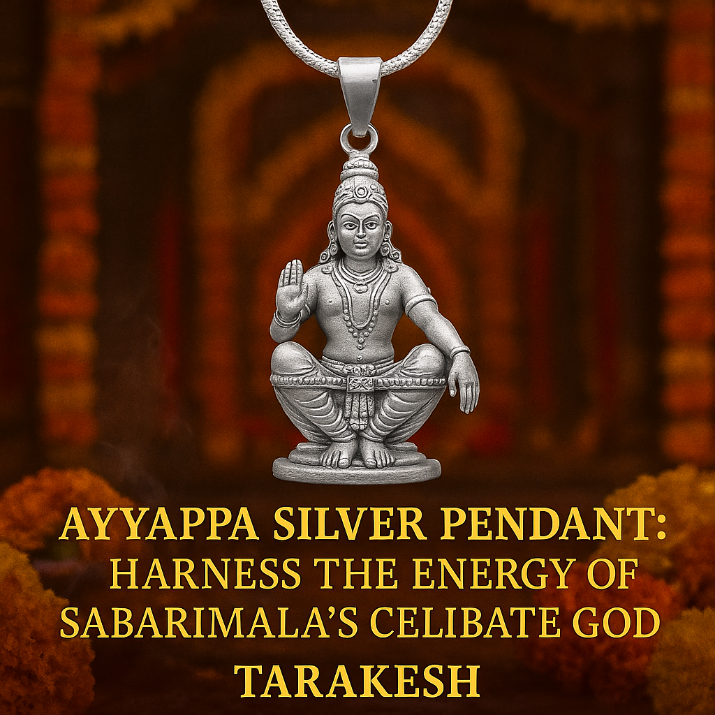 Ayyappa Silver Pendant: Harness the Energy of Sabarimala’s Celibate God
