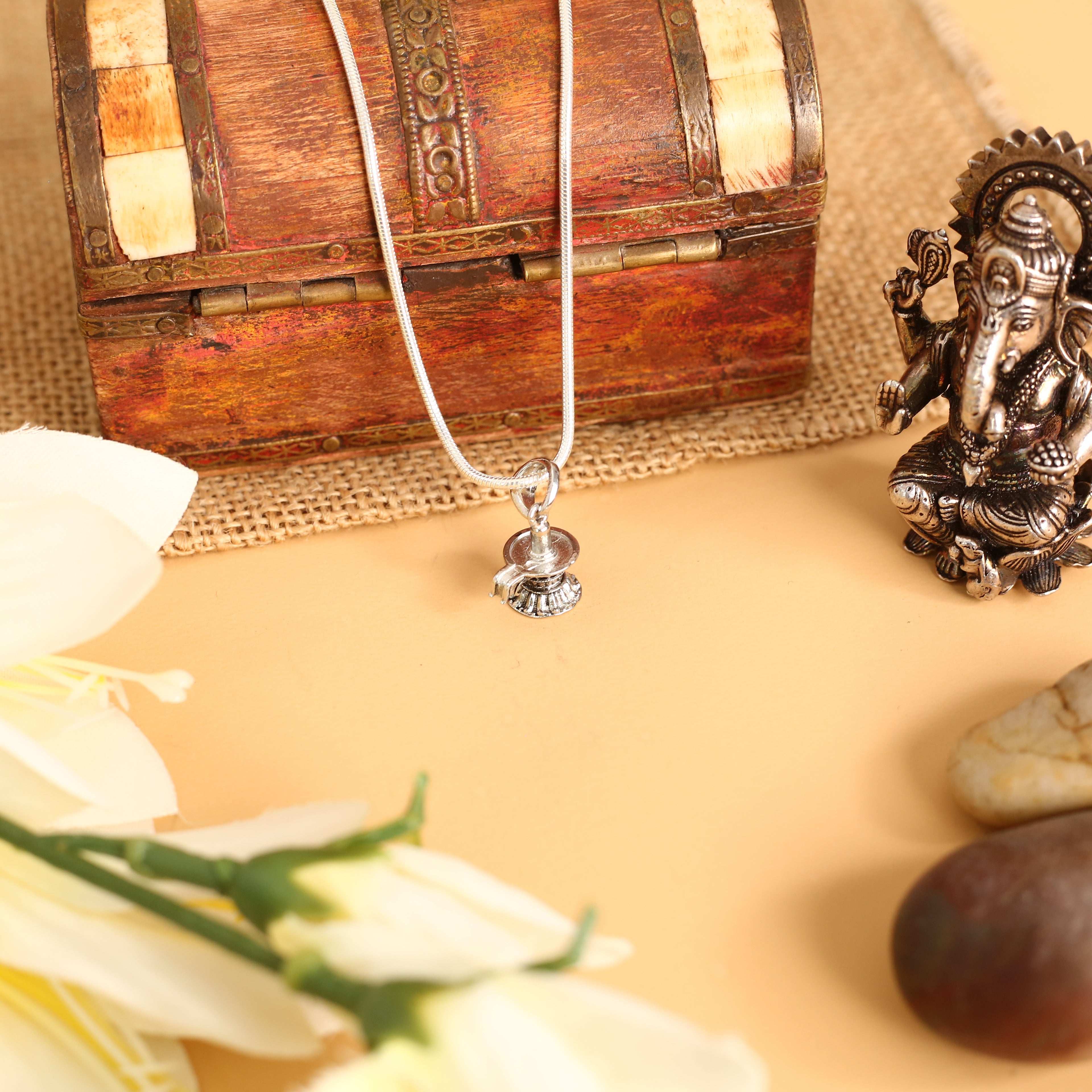 Shivlinga Pure Premium Silver Pendent: second edition