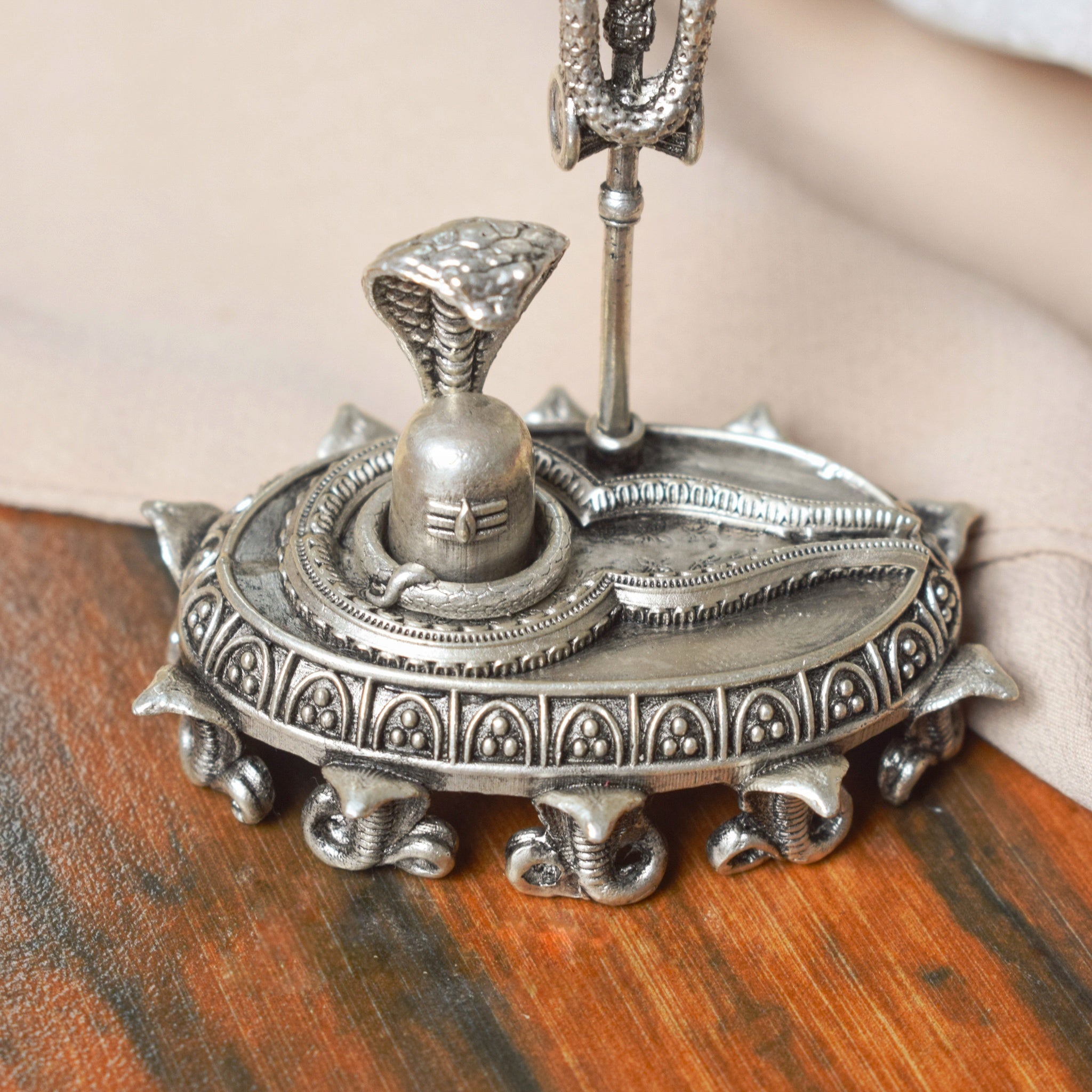 Shiva Pure Silver Idol: Lingam Edition