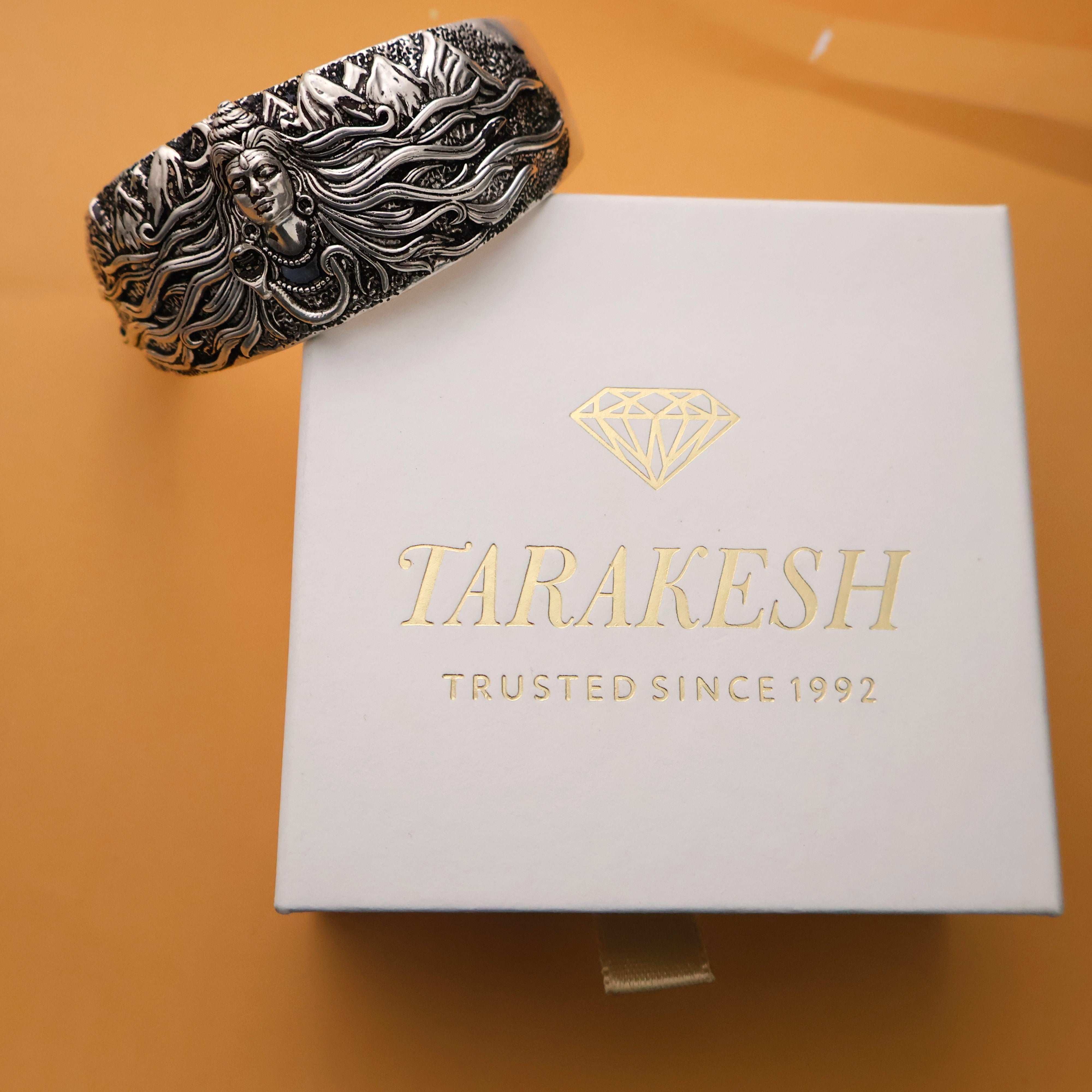 Shiva Pure Silver Bracelet/Kada: Craftsman’s Special Edition