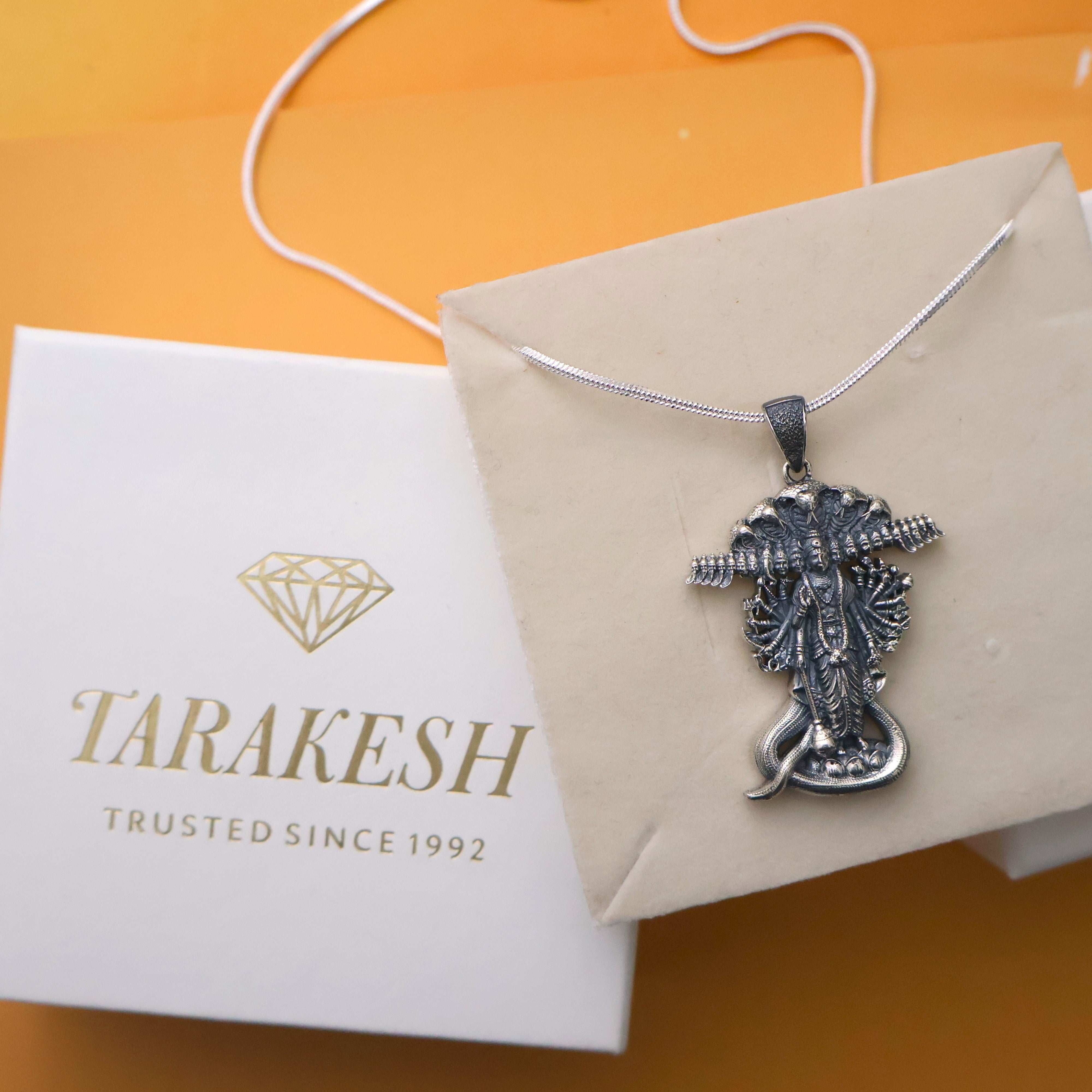 Vishnu Pure Silver Pendant
