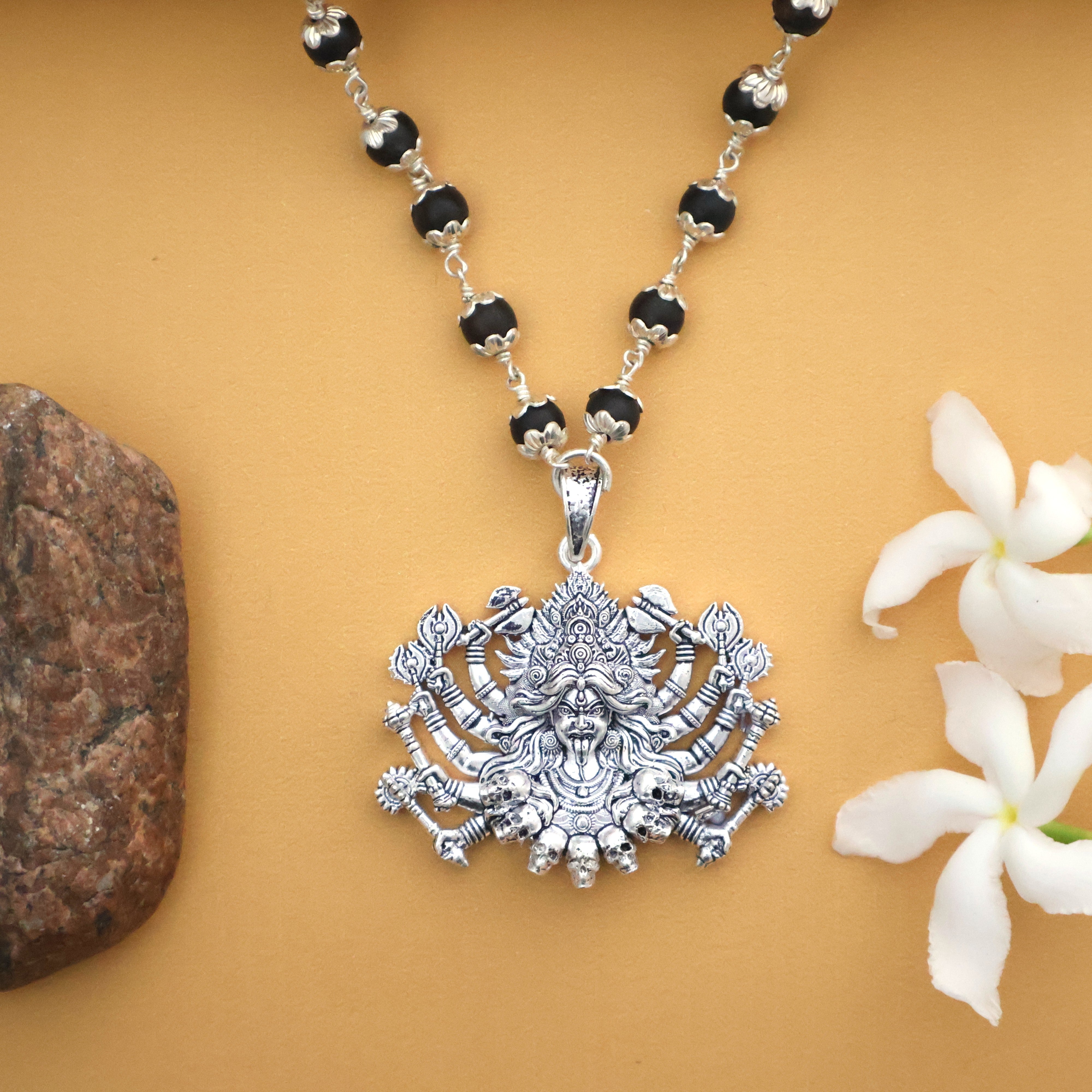 Pure Silver Maa Kali Pendent: Craftsman Special Edition