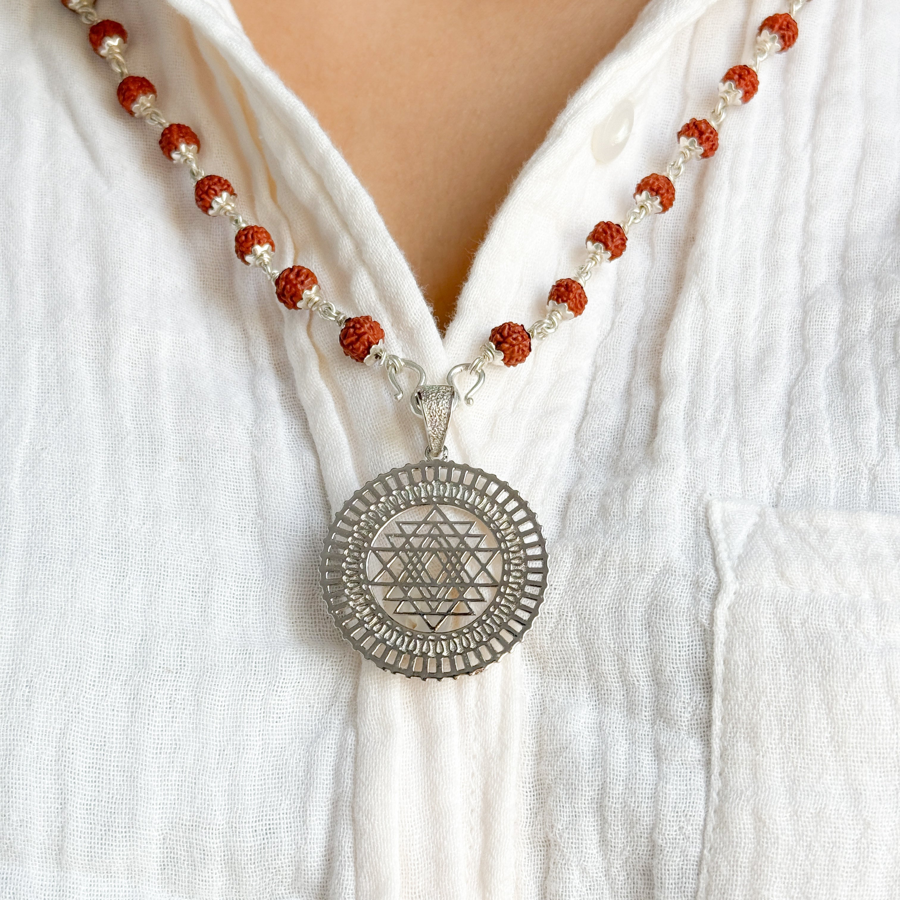 Shree Yantra Pure Silver Pendant