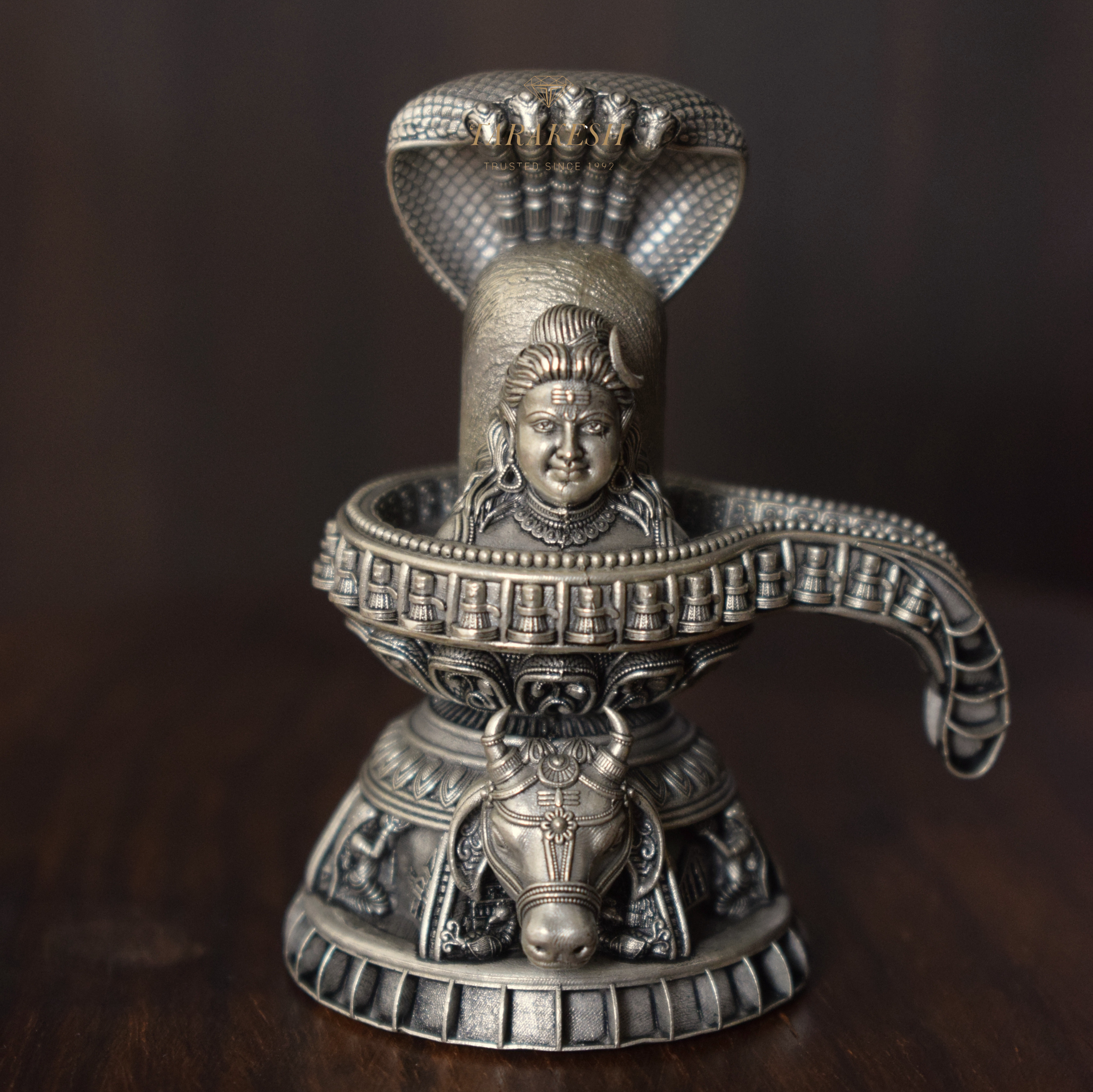 Shiva silver idol