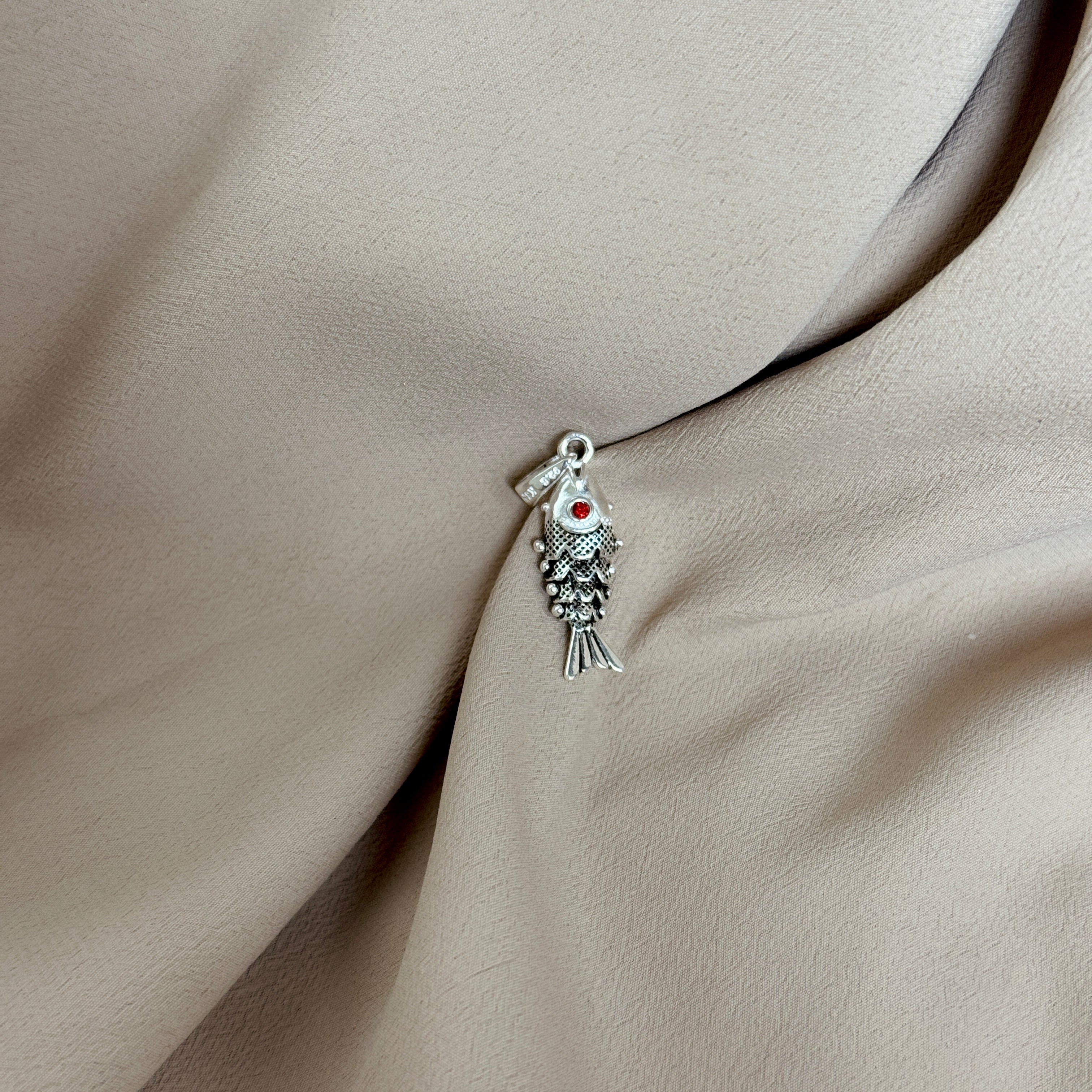 Fish Pure Silver Pendant – Matsya Edition