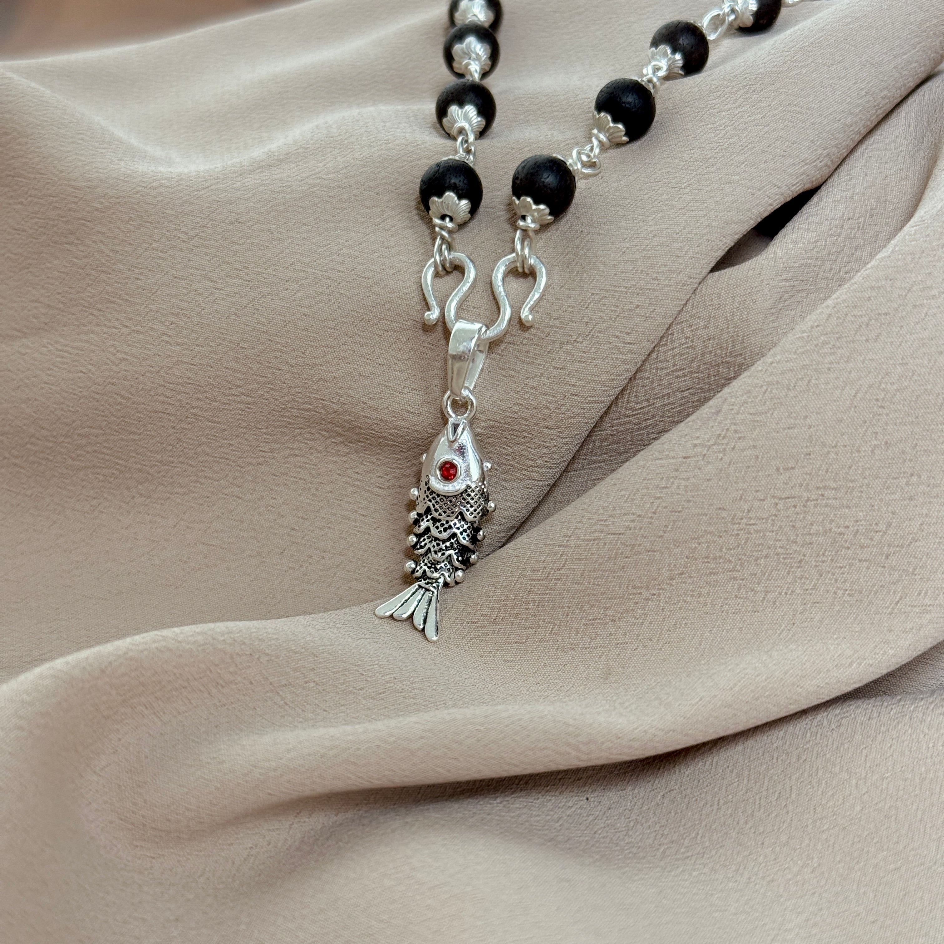 Fish Pure Silver Pendant – Matsya Edition